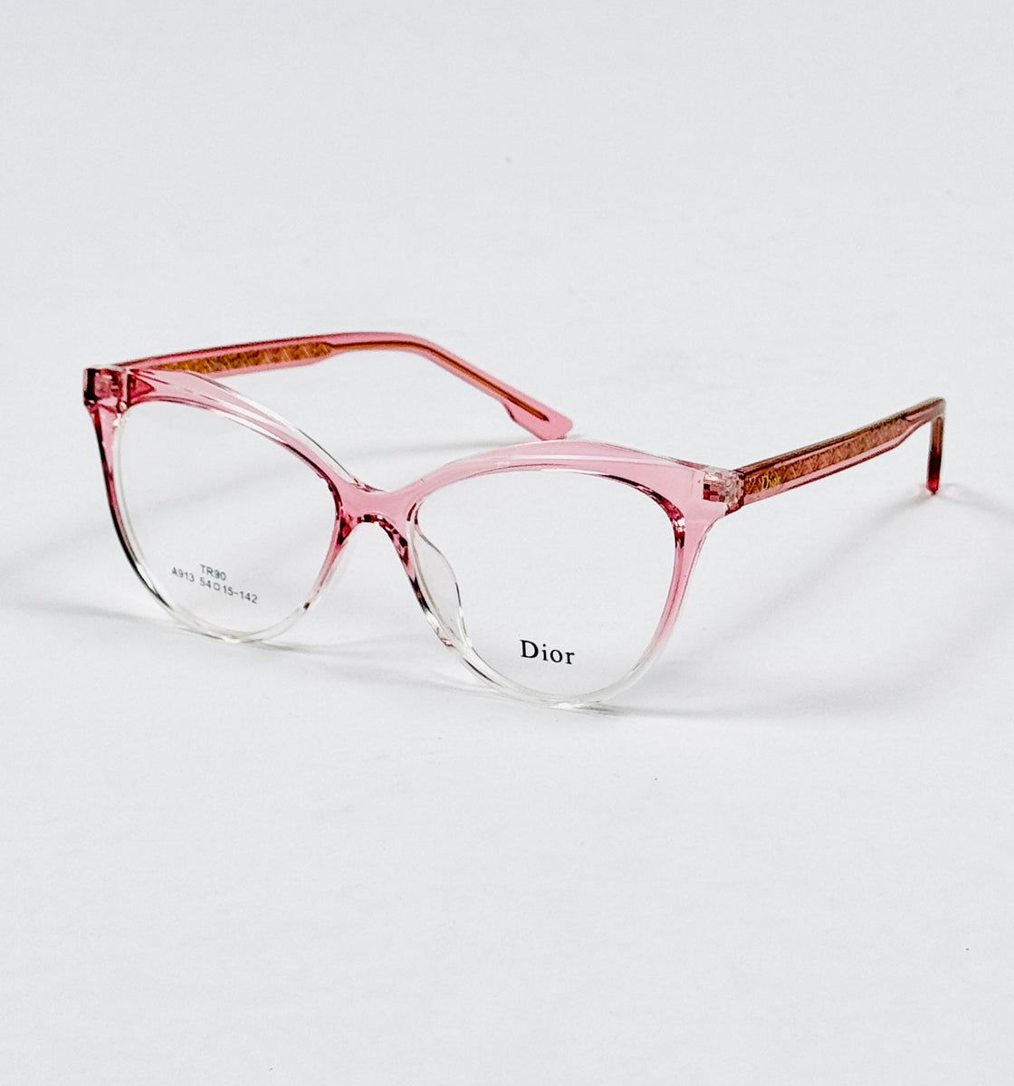 Dior – 913 – 54 – Pink Transparent –  Acetate - Optics – Ladies