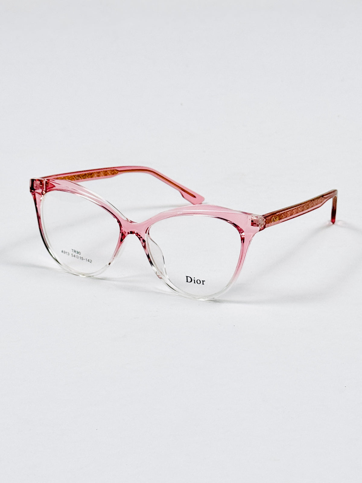 Dior – 913 – 54 – Pink Transparent –  Acetate - Optics – Ladies