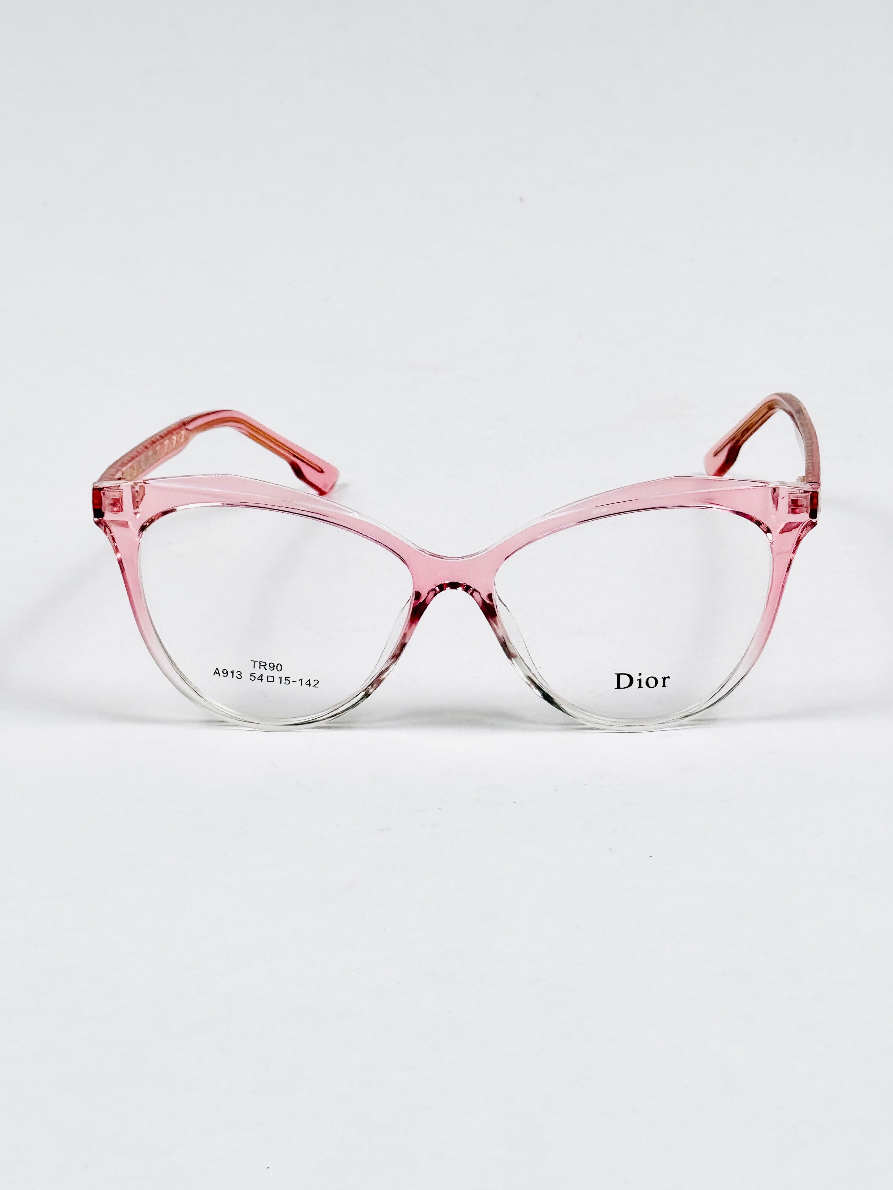 Dior – 913 – 54 – Pink Transparent –  Acetate - Optics – Ladies