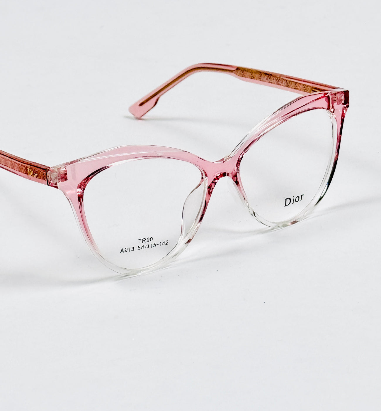 Dior – 913 – 54 – Pink Transparent –  Acetate - Optics – Ladies
