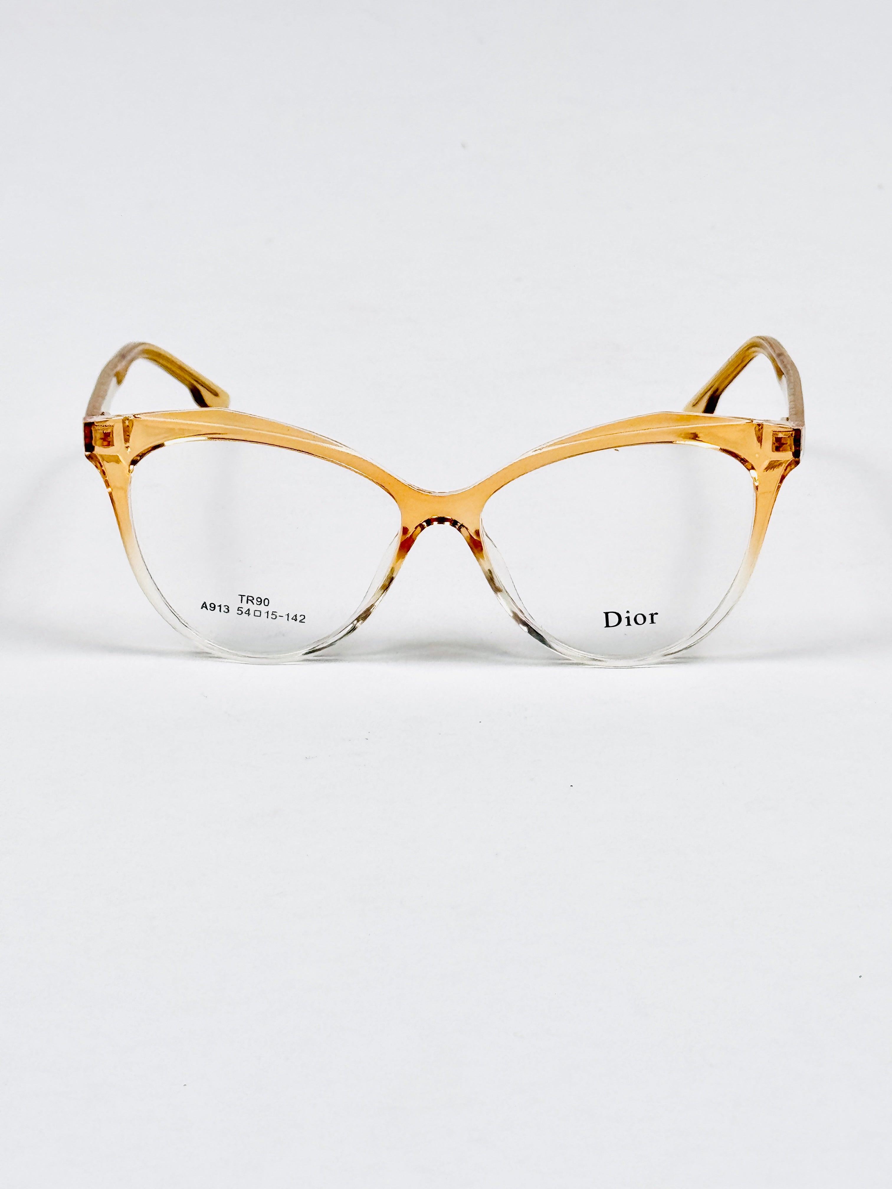 Dior – 913 – 54 – Yellow Transparent –  Acetate - Optics – Ladies