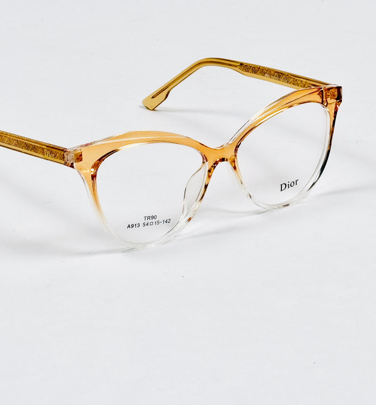 Dior – 913 – 54 – Yellow Transparent –  Acetate - Optics – Ladies