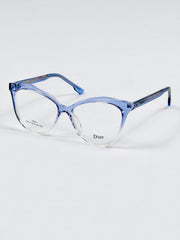 Dior – 913 – 54 – Blue Transparent –  Acetate - Optics – Ladies