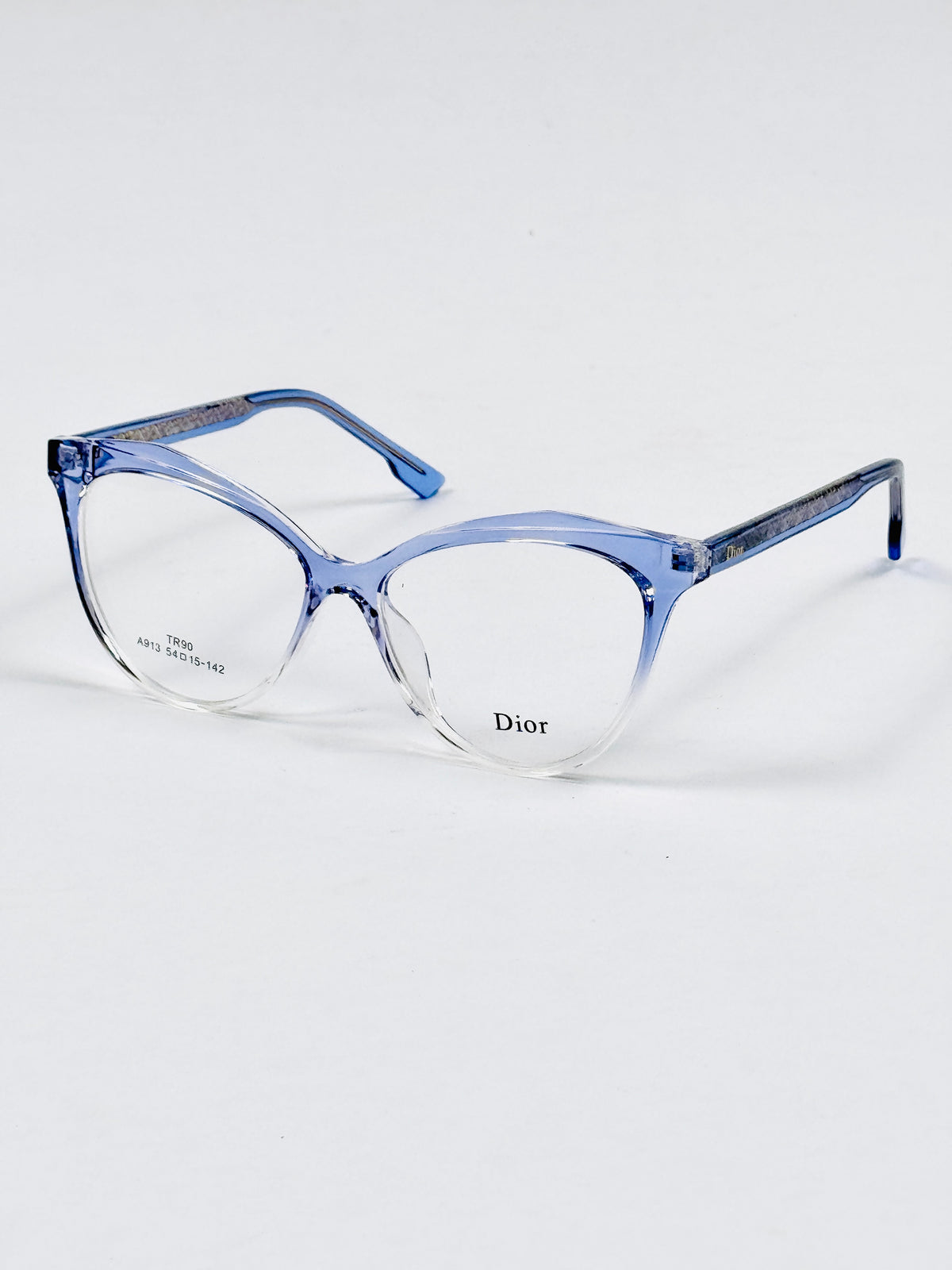 Dior – 913 – 54 – Blue Transparent –  Acetate - Optics – Ladies