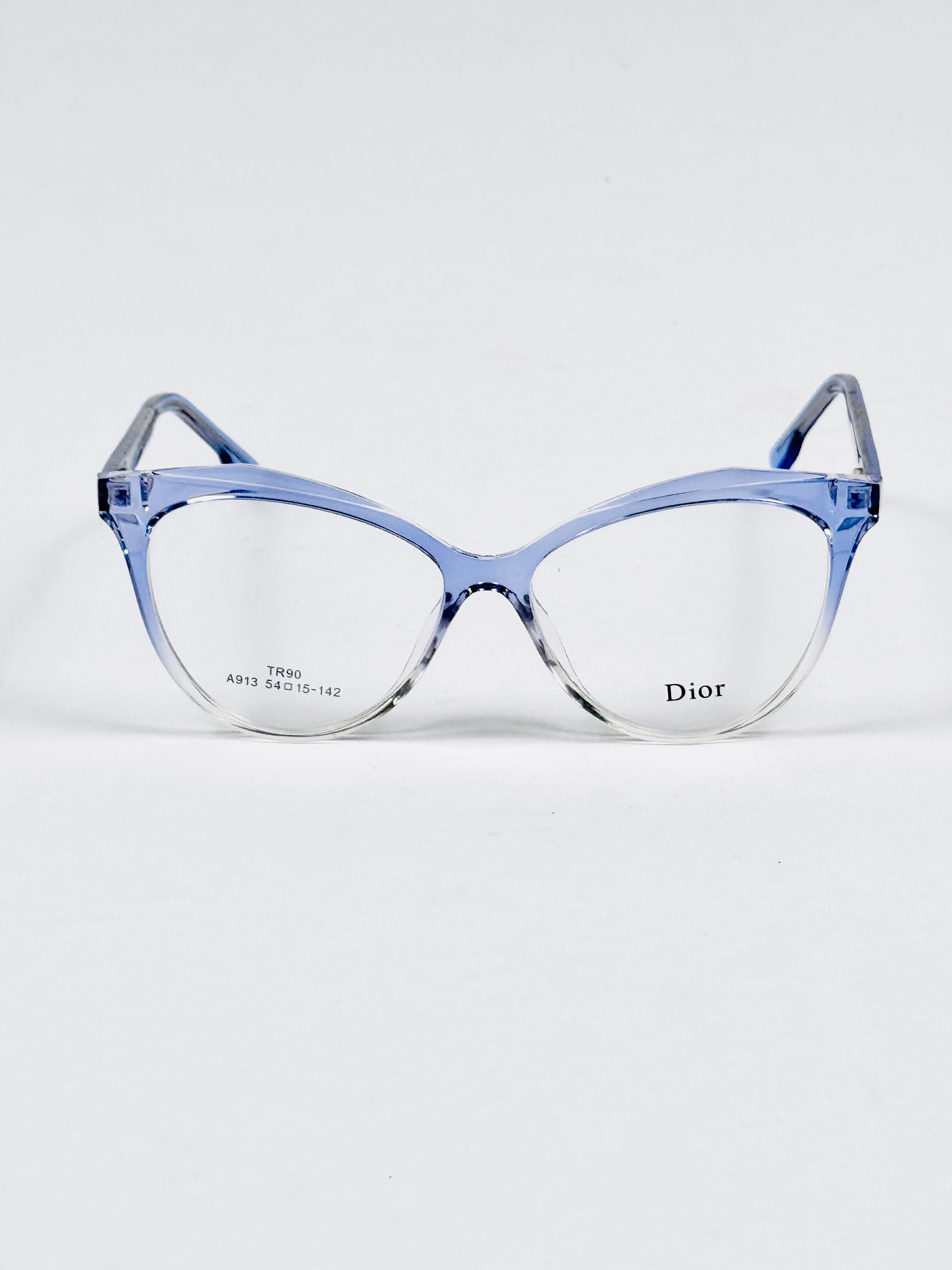 Dior – 913 – 54 – Blue Transparent –  Acetate - Optics – Ladies