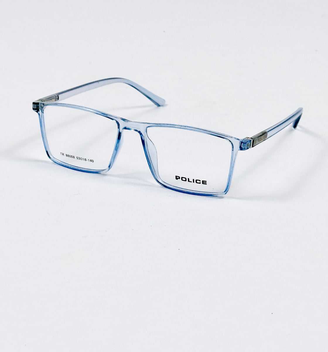 Police – 88008 – 53 – Transparent Blue –  Acetate - Optics – Unisex