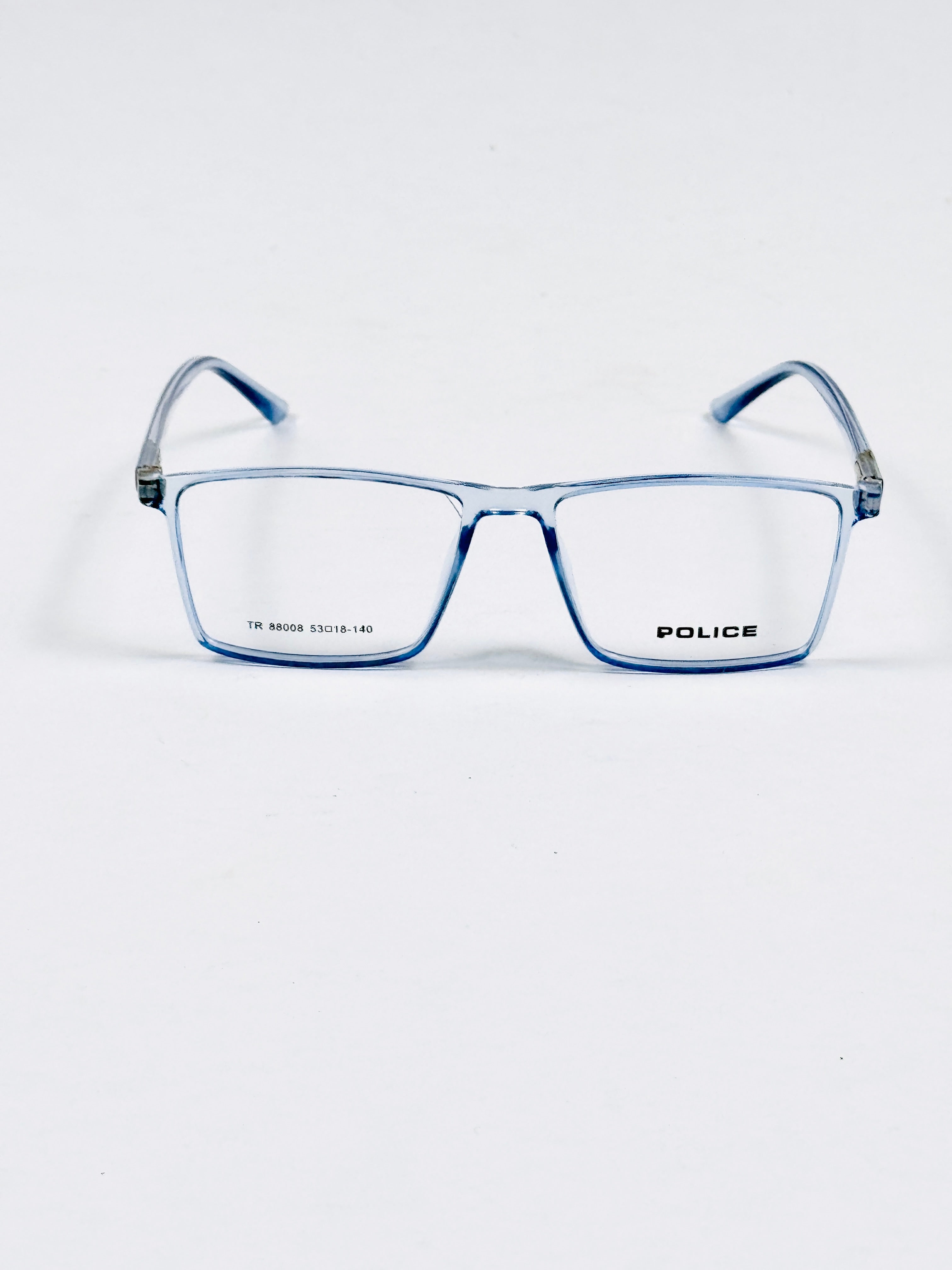 Police – 88008 – 53 – Transparent Blue –  Acetate - Optics – Unisex