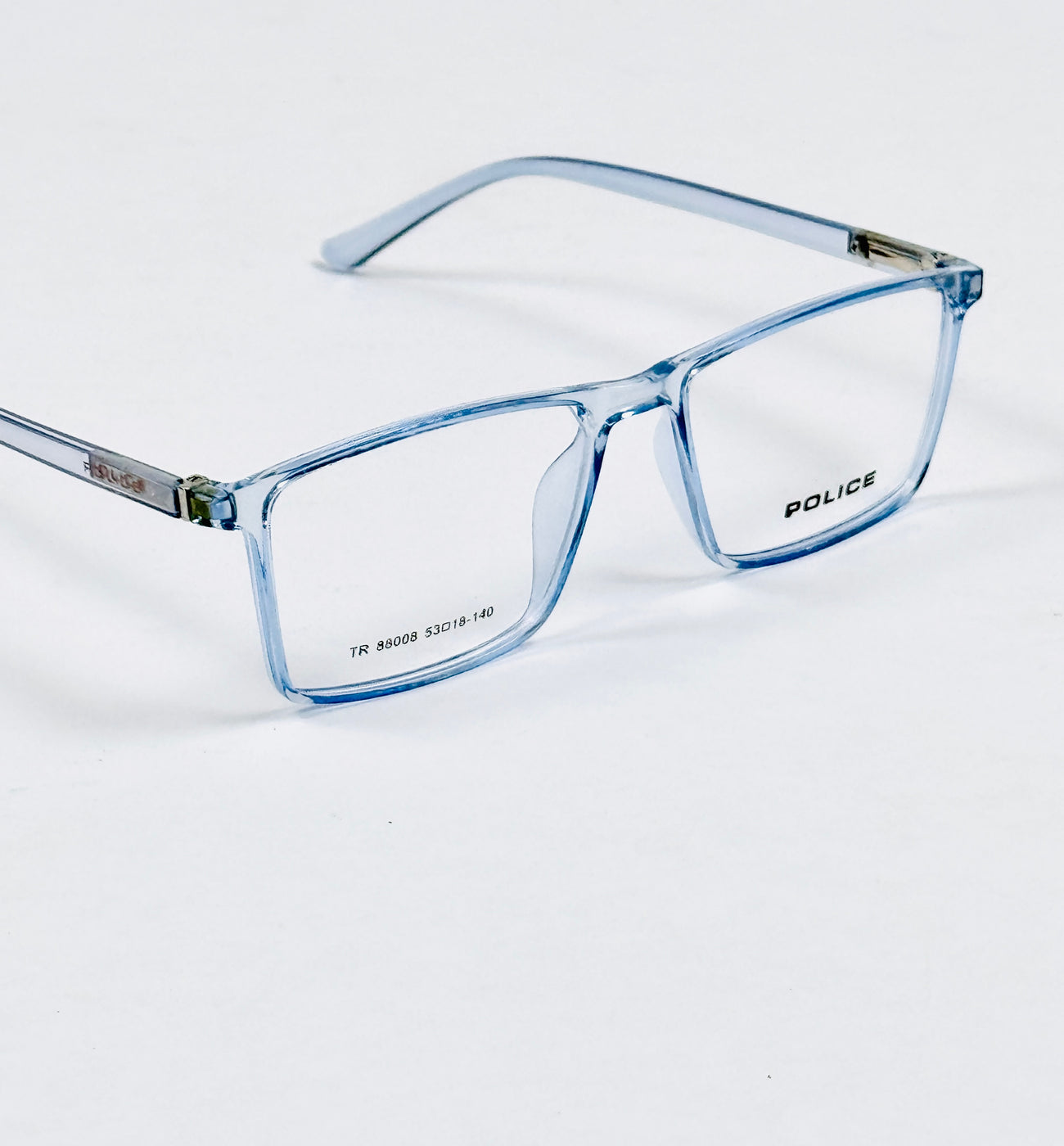 Police – 88008 – 53 – Transparent Blue –  Acetate - Optics – Unisex