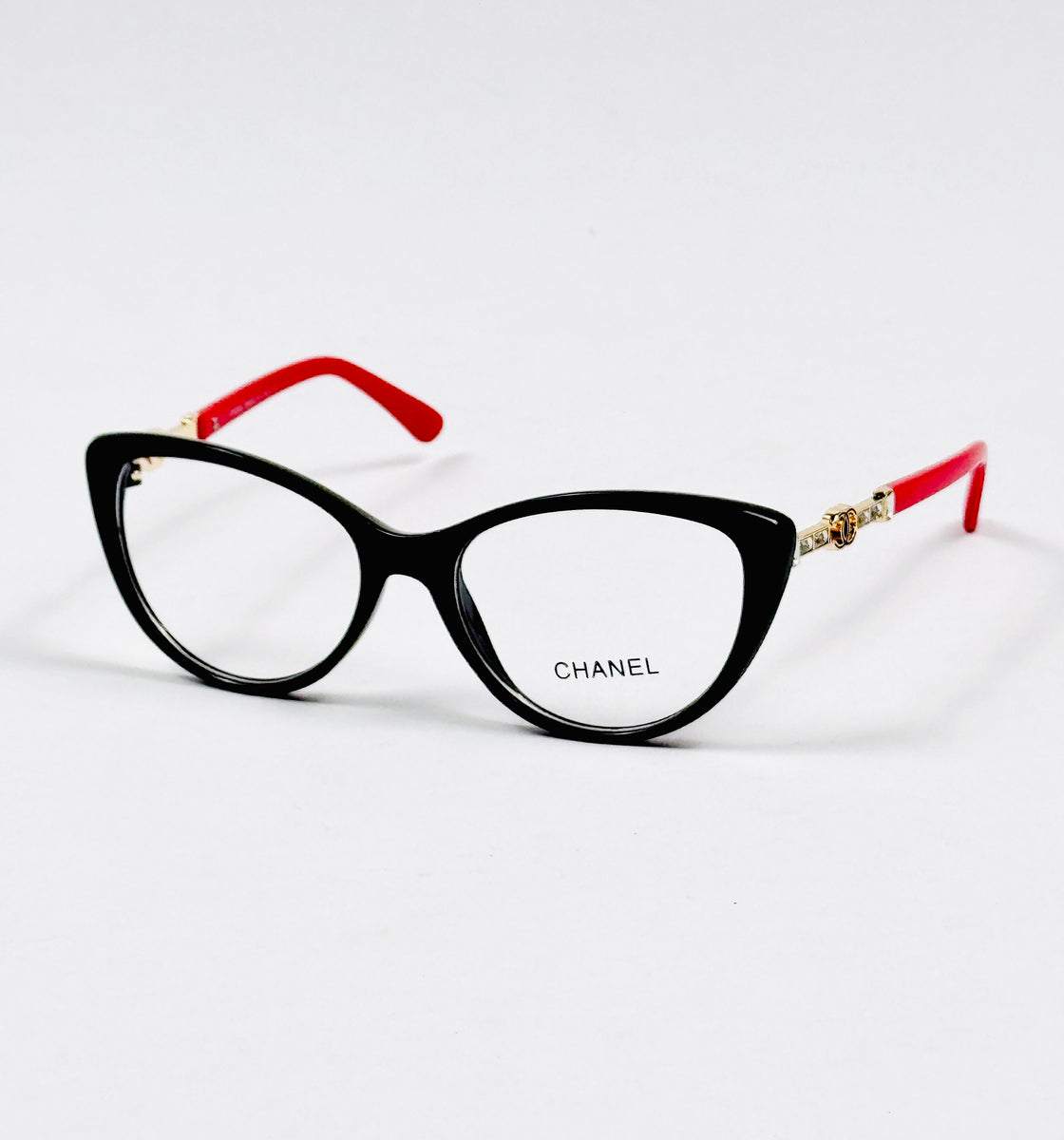 Chanel – 888 – 53 – Red Black –  Acetate - Optics – Ladies
