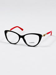 Chanel – 888 – 53 – Red Black –  Acetate - Optics – Ladies