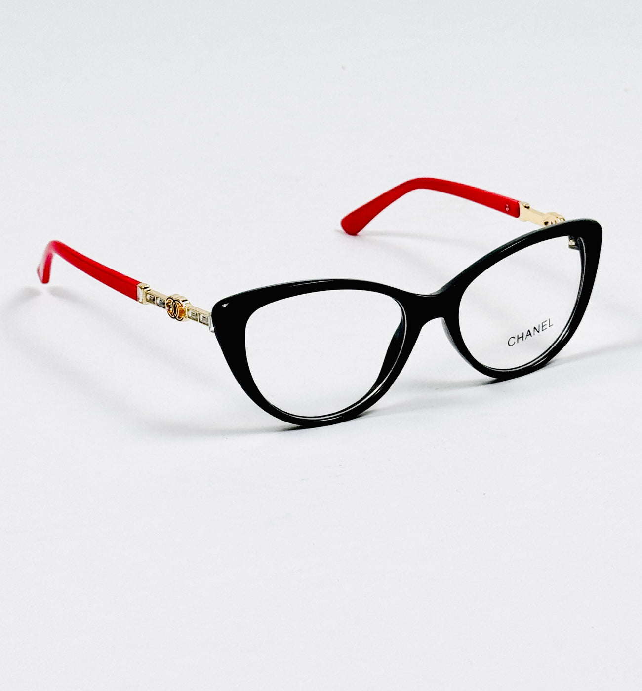 Chanel – 888 – 53 – Red Black –  Acetate - Optics – Ladies