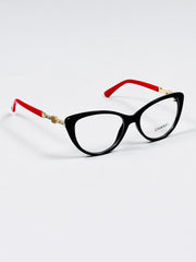 Chanel – 888 – 53 – Red Black –  Acetate - Optics – Ladies