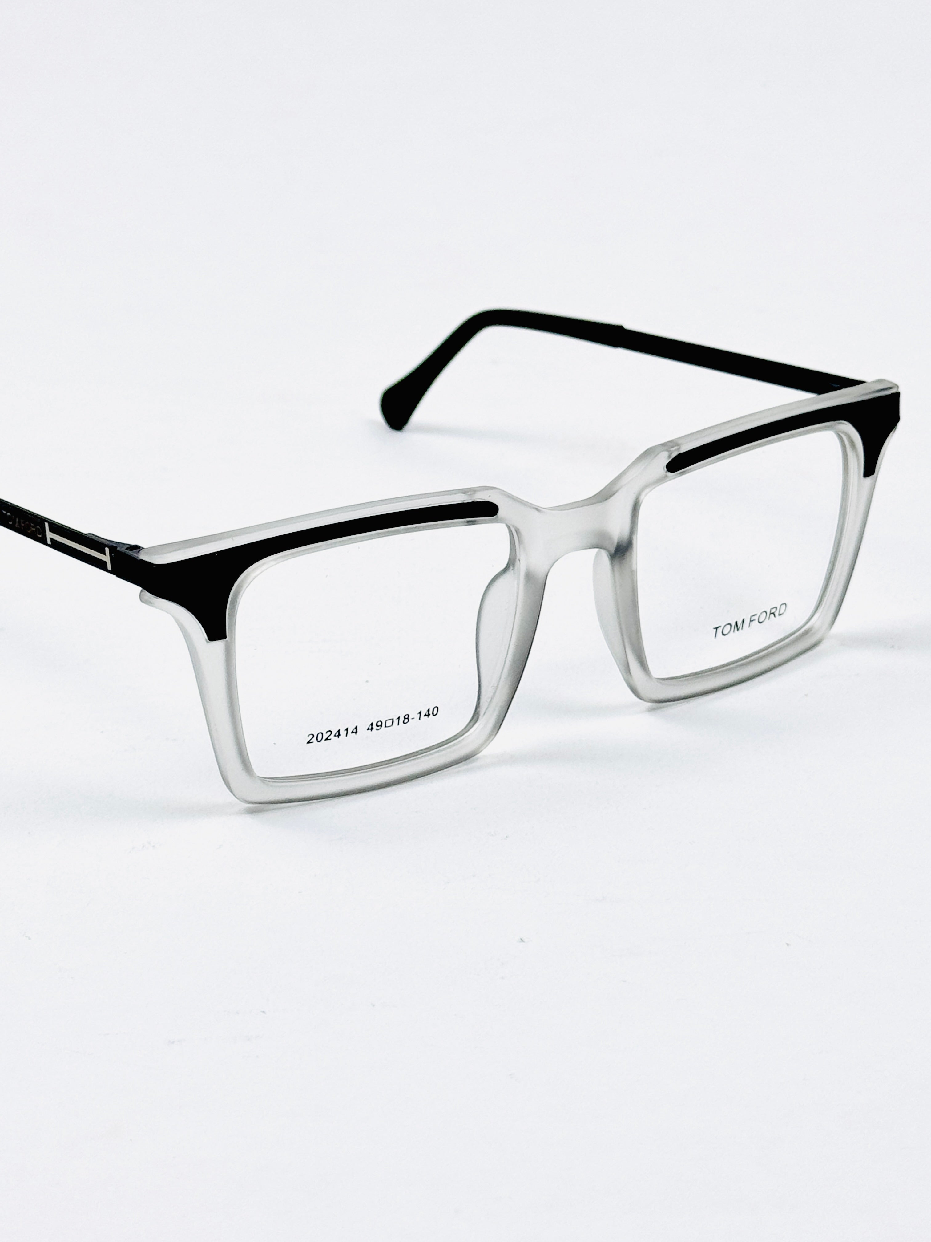Tom Ford – 202414 – 49 - Translucent White – Metal - Acetate  – Optics - Unisex