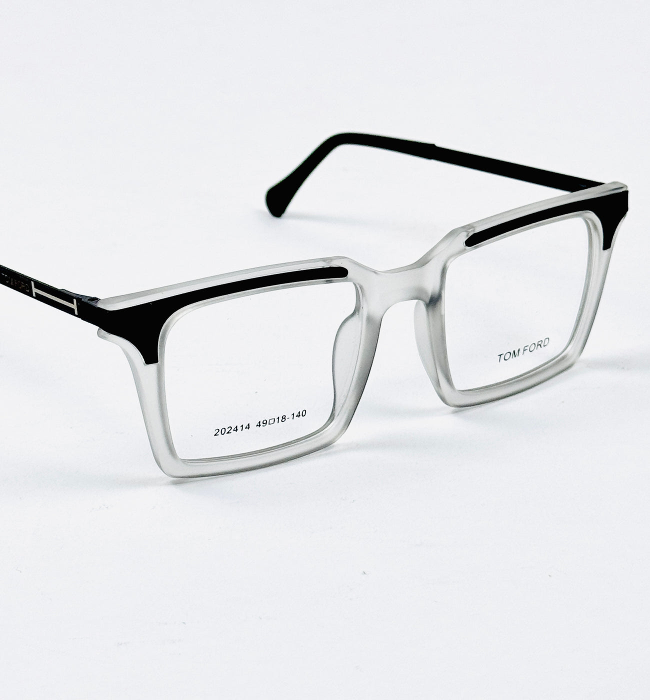 Tom Ford – 202414 – 49 - Translucent White – Metal - Acetate  – Optics - Unisex