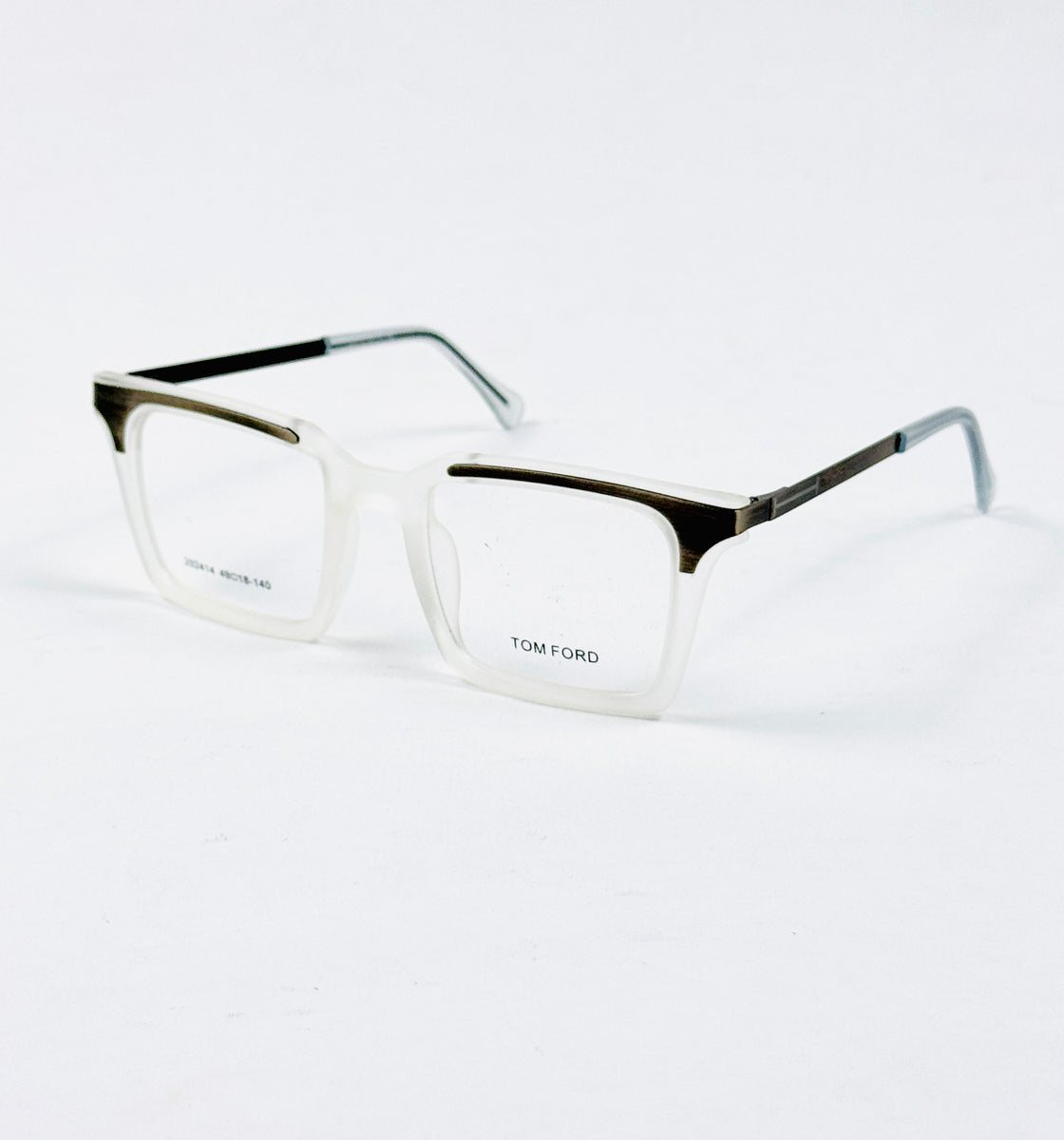 Tom Ford – 202414 – 49 - White – Metal - Acetate  – Optics - Unisex