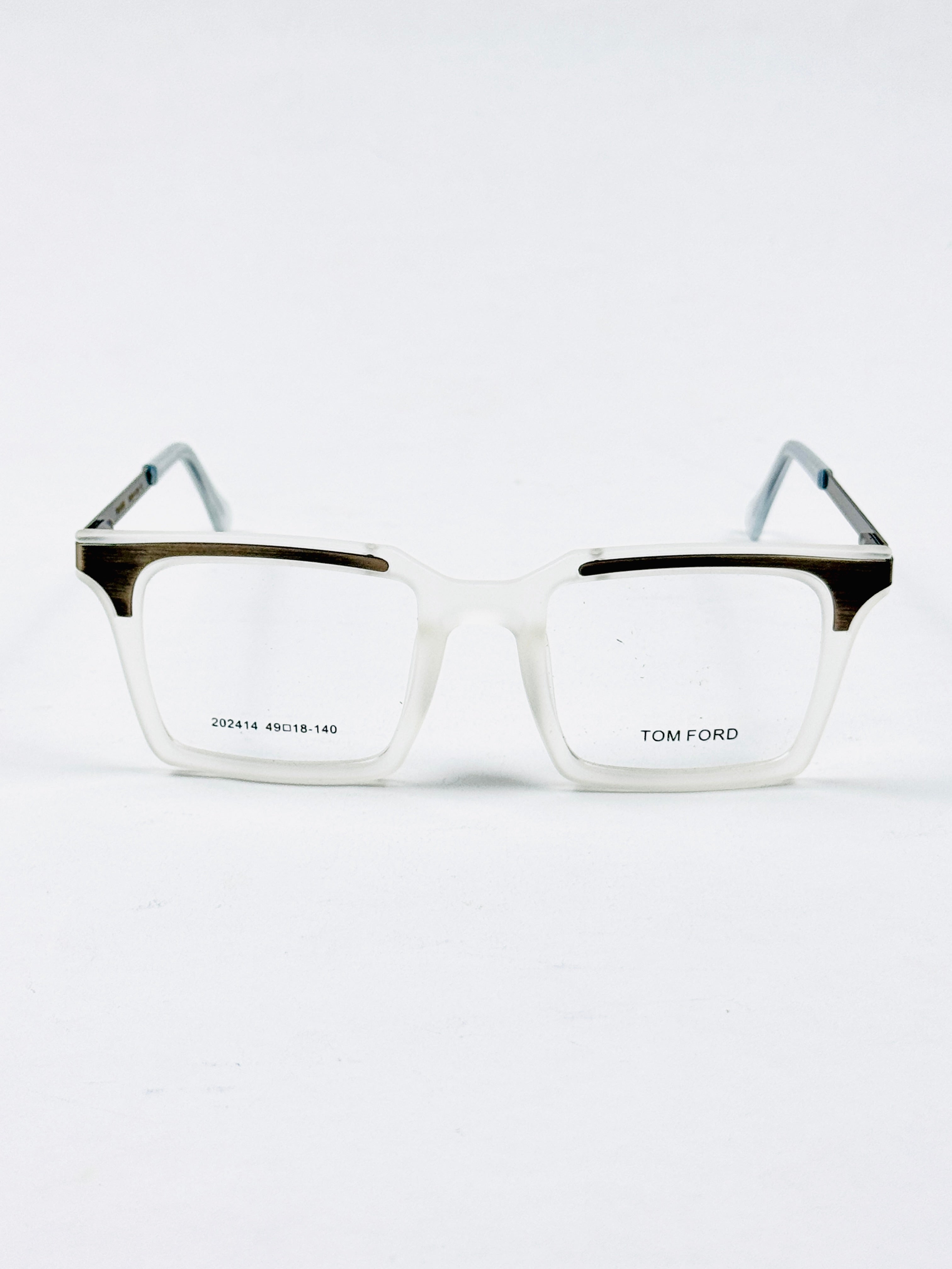 Tom Ford – 202414 – 49 - White – Metal - Acetate  – Optics - Unisex