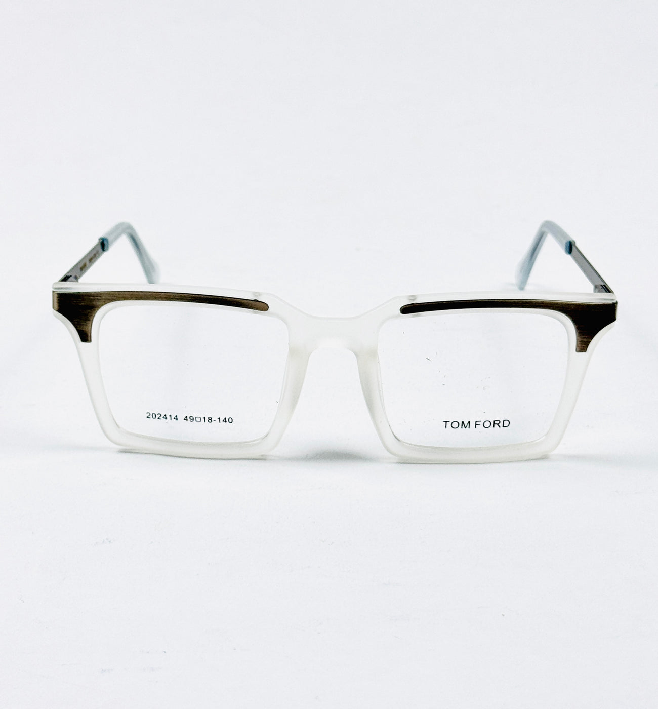 Tom Ford – 202414 – 49 - White – Metal - Acetate  – Optics - Unisex