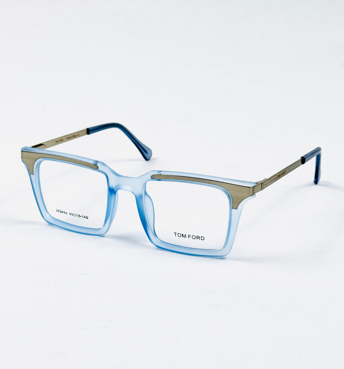 Tom Ford – 202414 – 49 - Translucent Blue – Metal - Acetate  – Optics - Unisex
