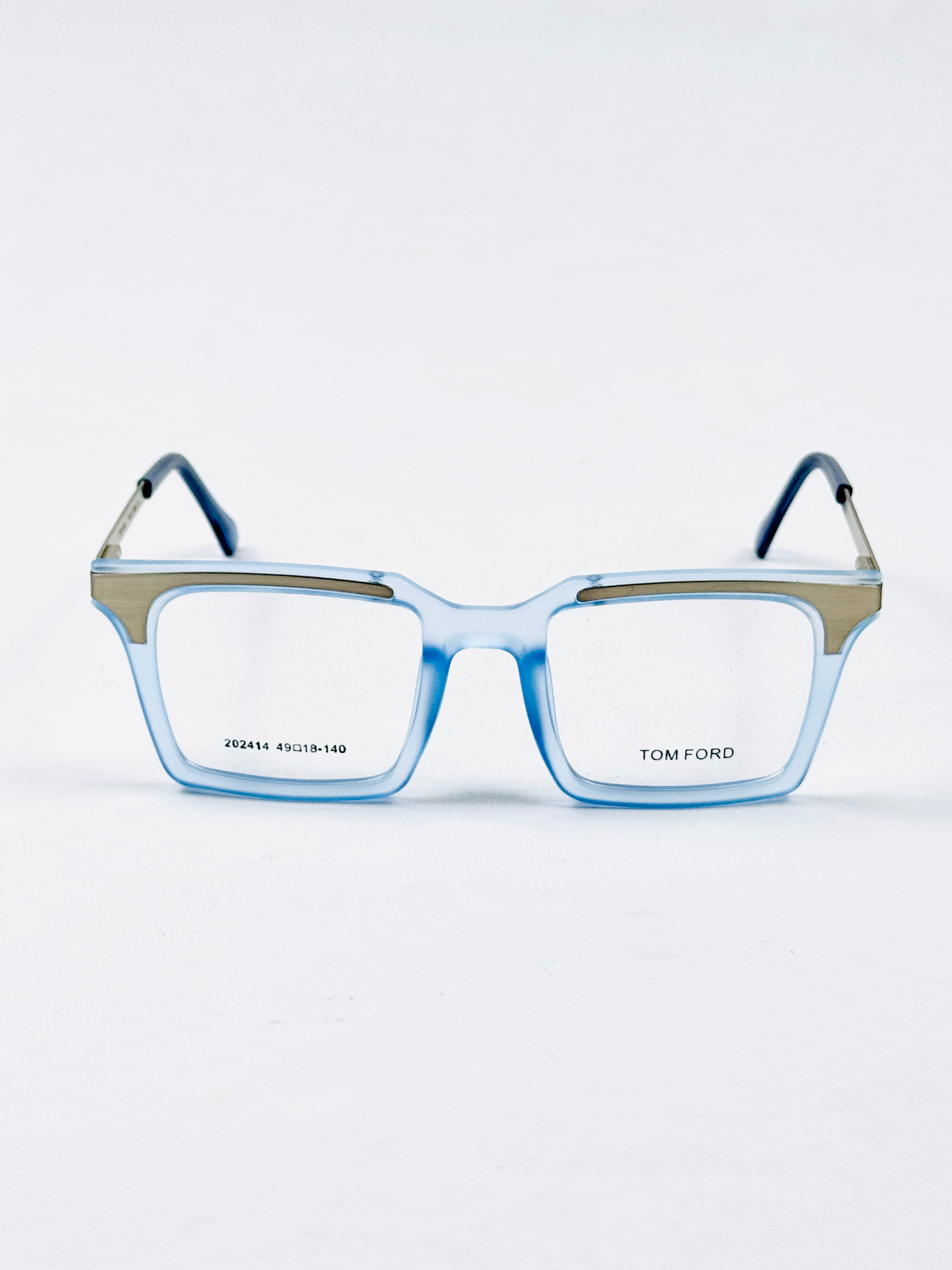Tom Ford – 202414 – 49 - Translucent Blue – Metal - Acetate  – Optics - Unisex
