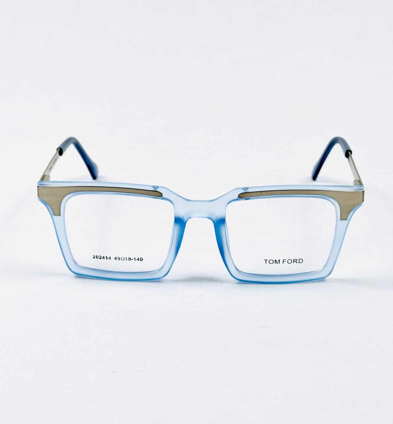 Tom Ford – 202414 – 49 - Translucent Blue – Metal - Acetate  – Optics - Unisex