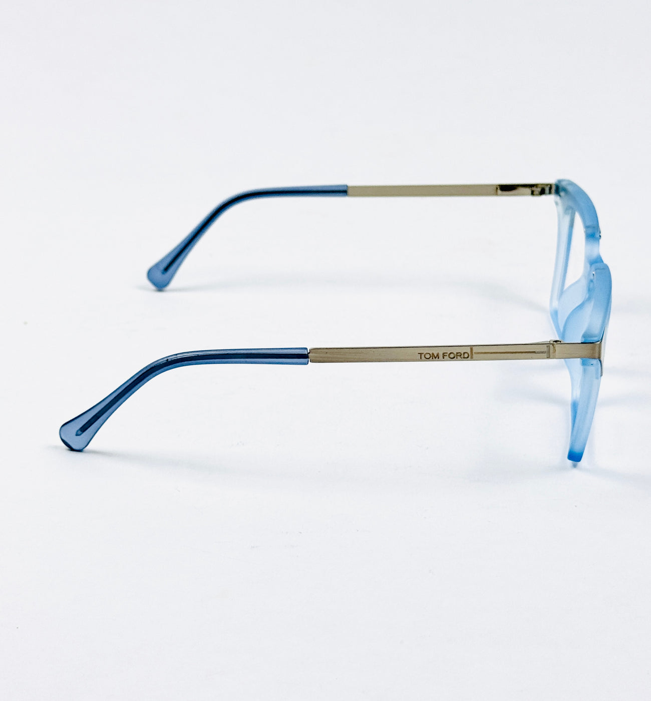 Tom Ford – 202414 – 49 - Translucent Blue – Metal - Acetate  – Optics - Unisex