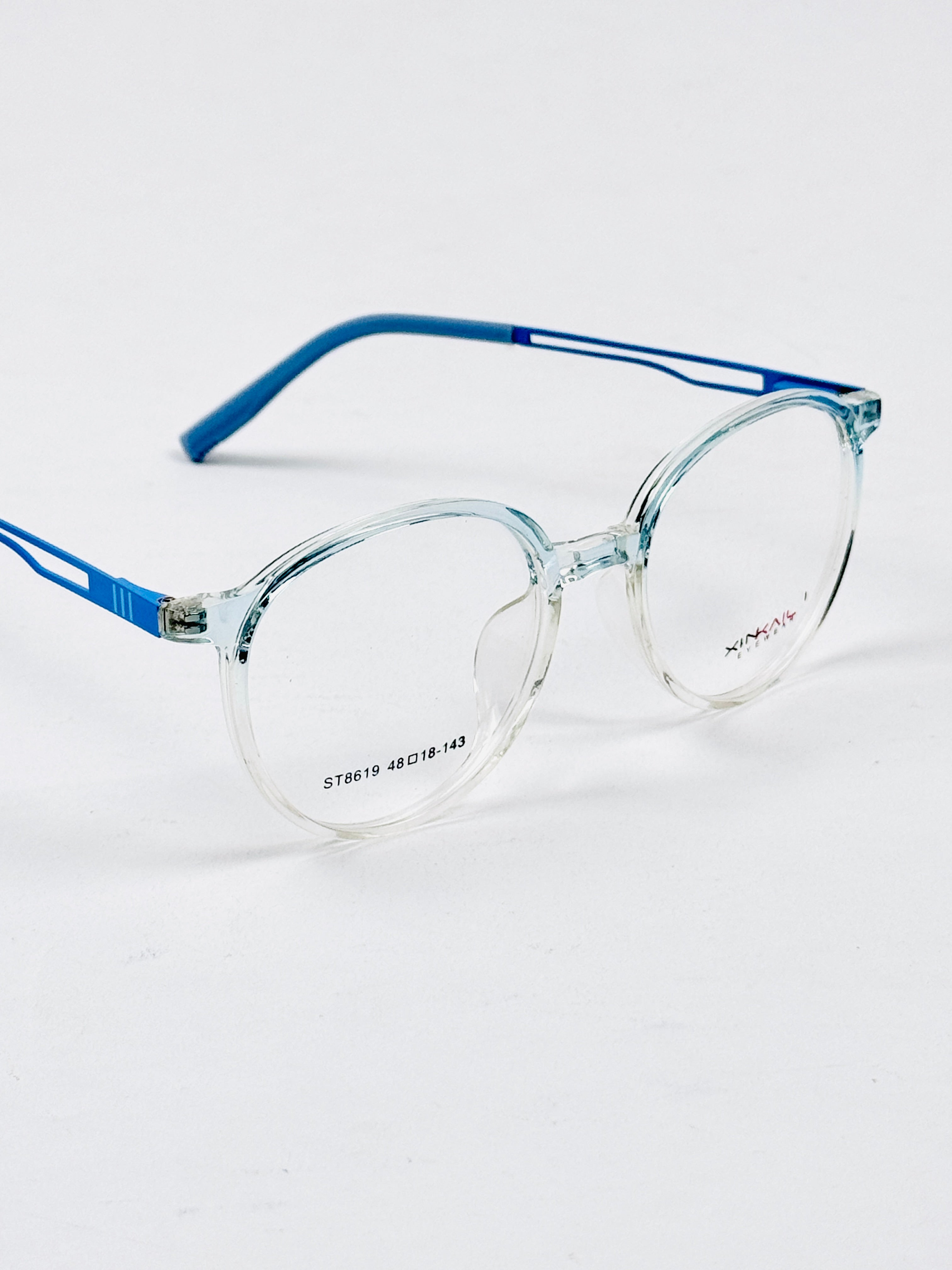 Tumblr – 8619 – 48 - Translucent Blue – Metal - Acetate  – Optics - Unisex