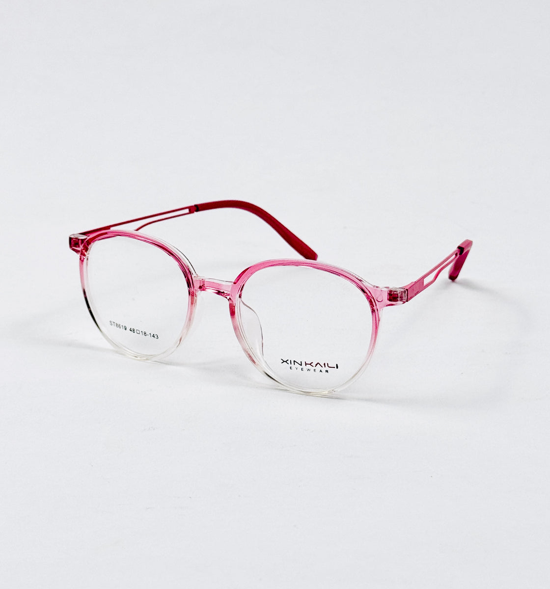 Tumblr – 8619 – 48 - Translucent Pink – Metal - Acetate  – Optics - Unisex