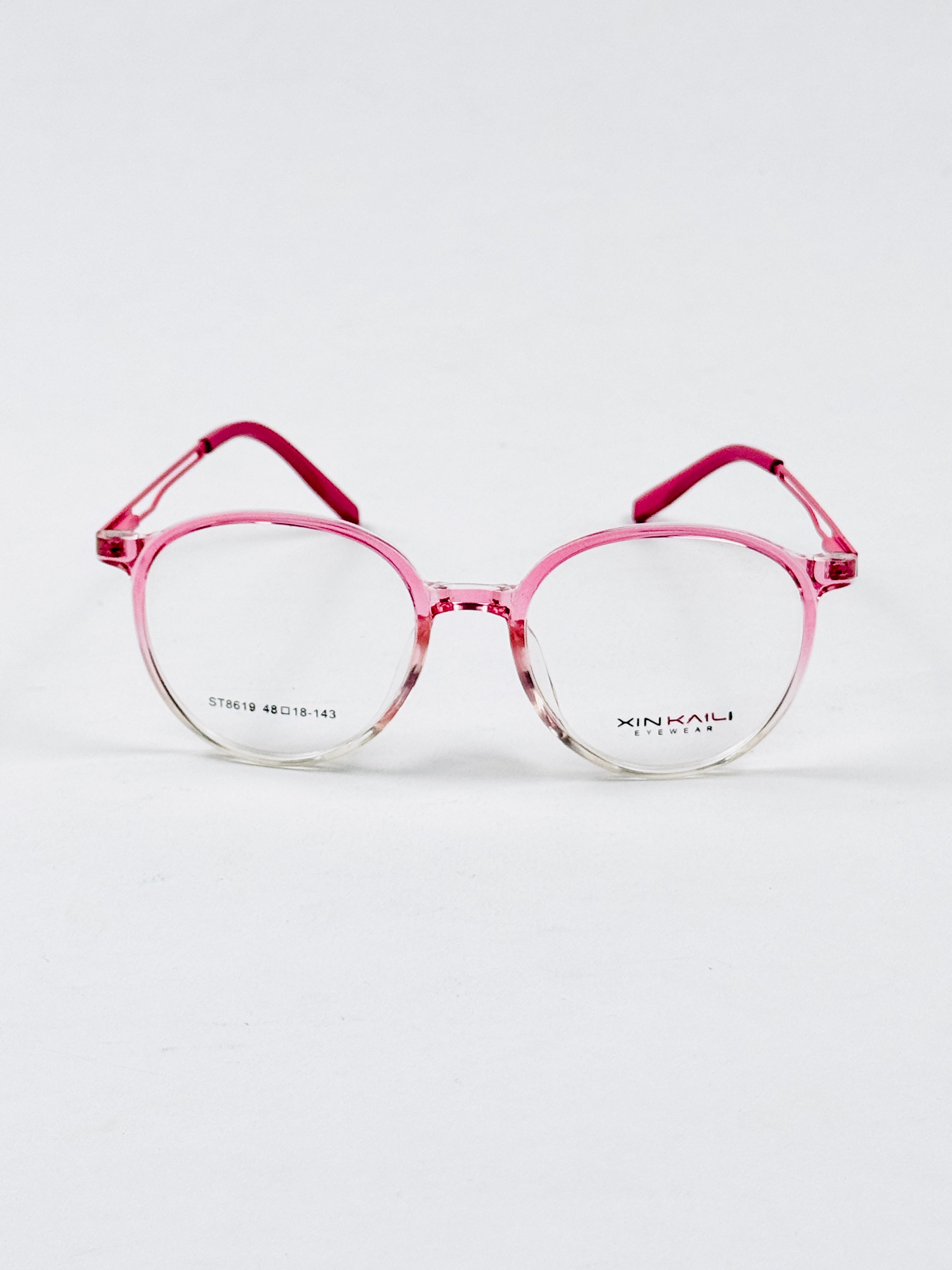Tumblr – 8619 – 48 - Translucent Pink – Metal - Acetate  – Optics - Unisex