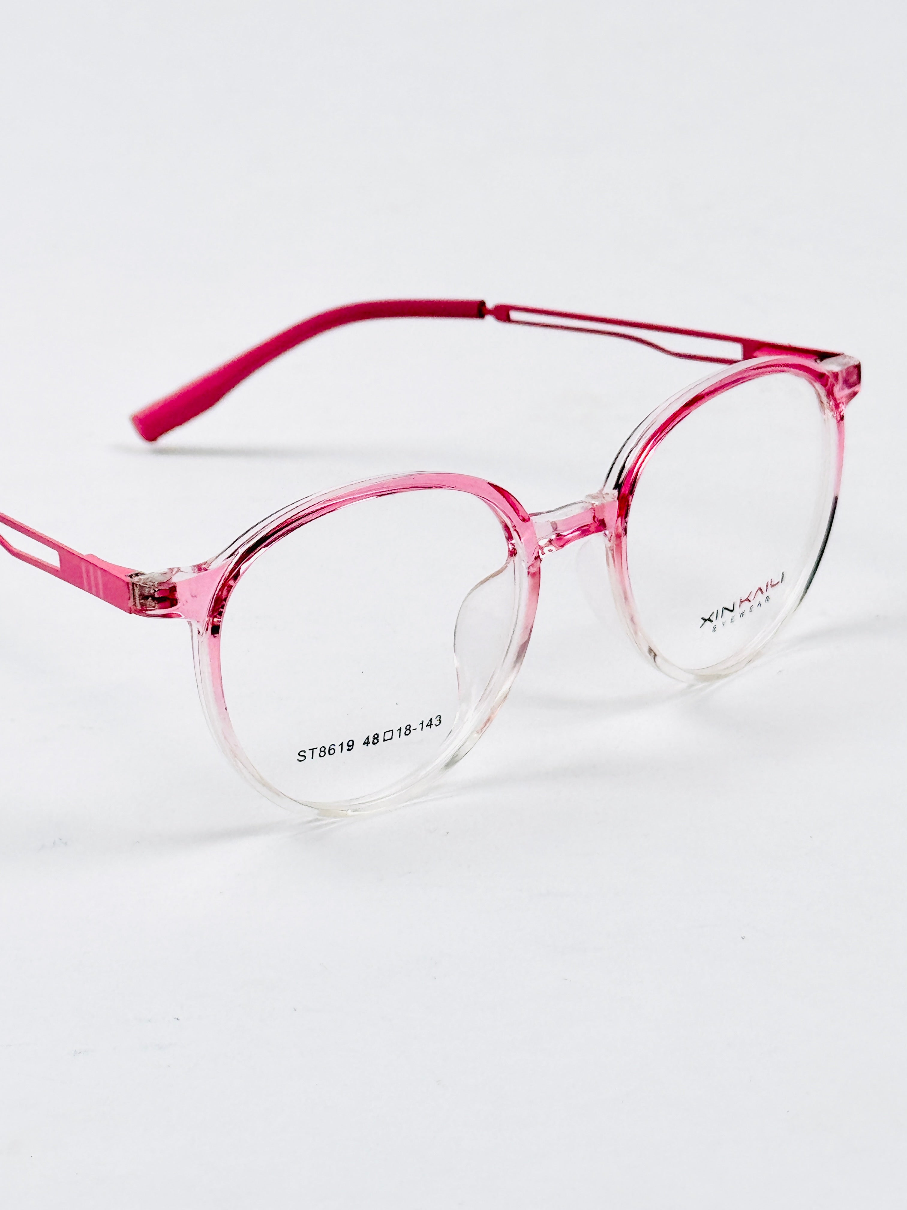 Tumblr – 8619 – 48 - Translucent Pink – Metal - Acetate  – Optics - Unisex