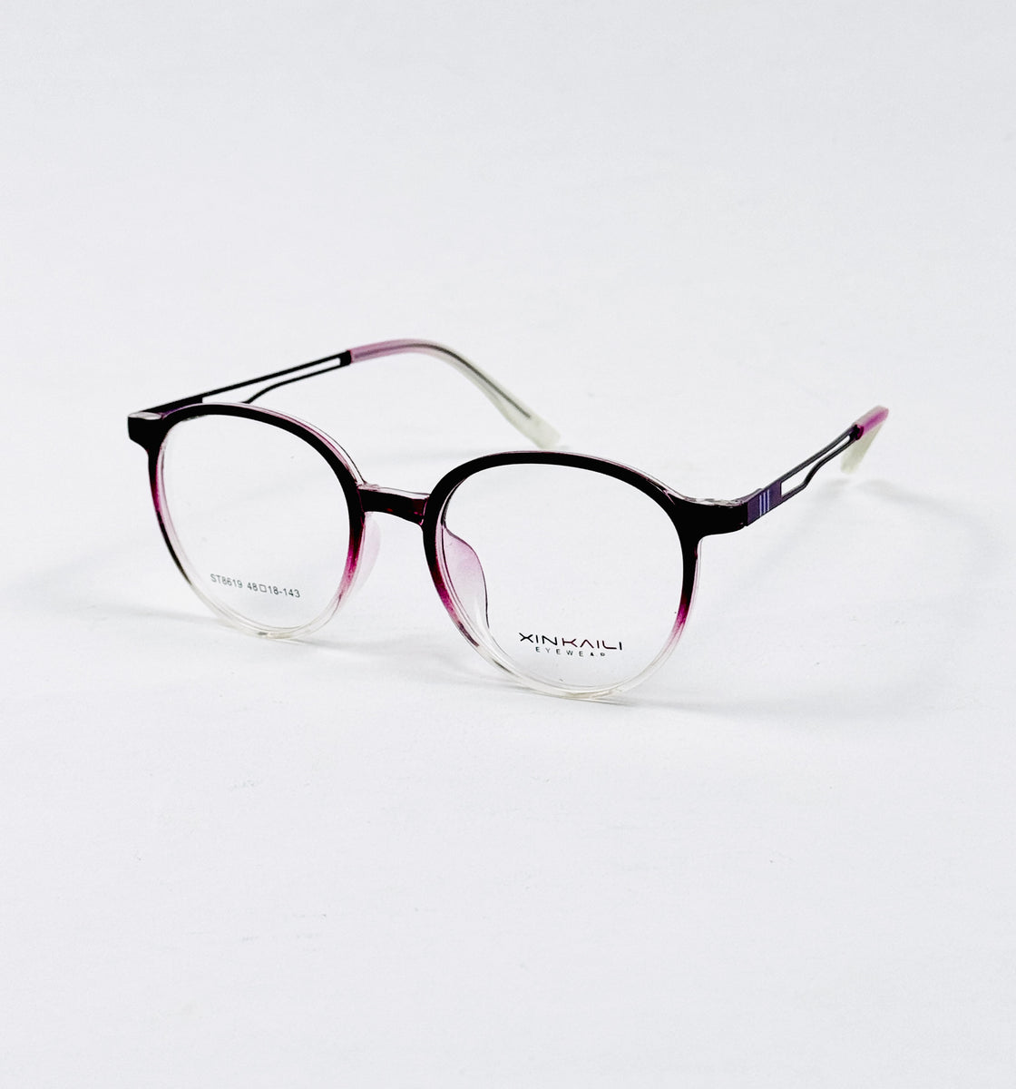 Tumblr – 8619 – 48 - Translucent Purple – Metal - Acetate  – Optics - Unisex