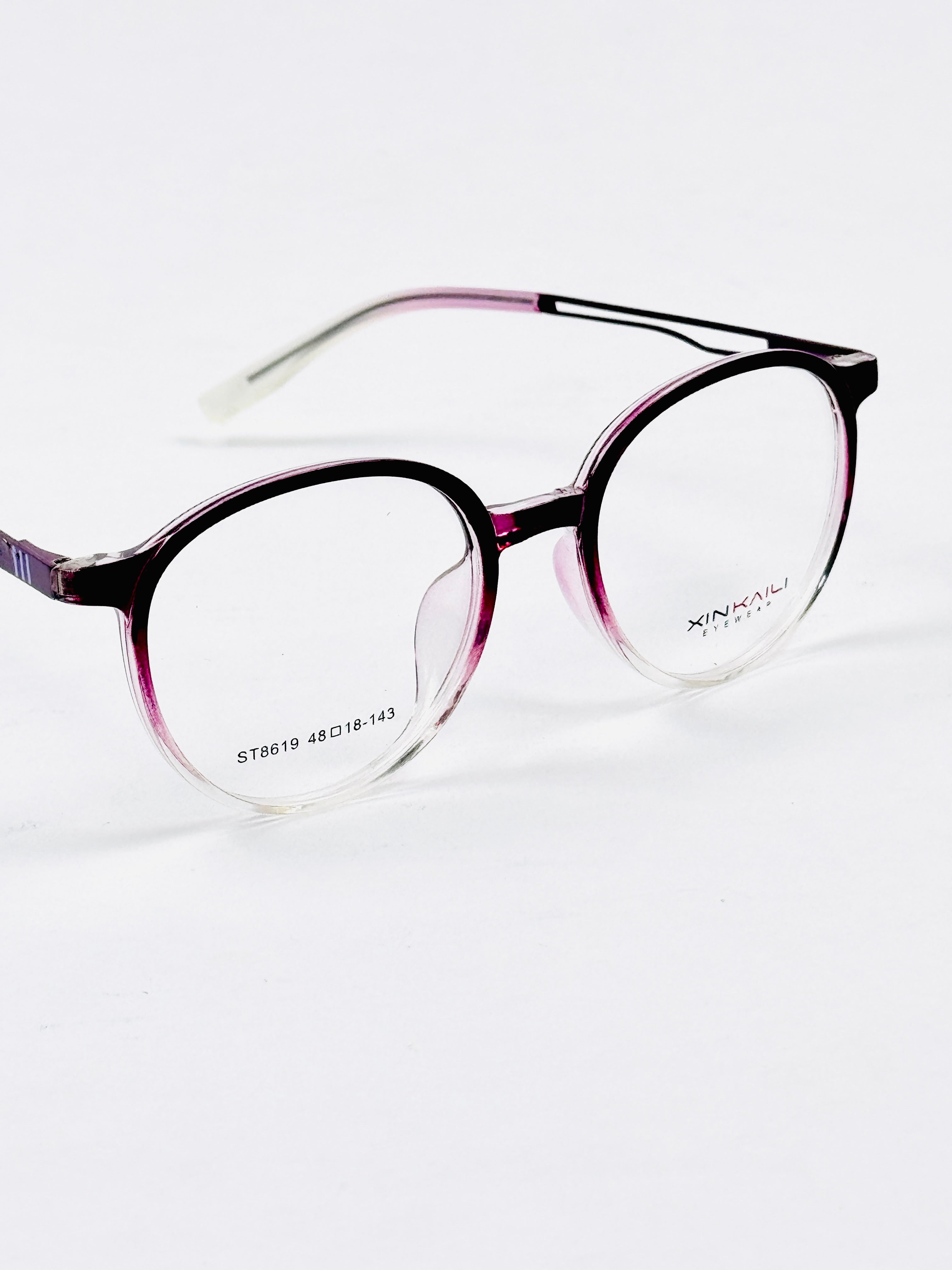 Tumblr – 8619 – 48 - Translucent Purple – Metal - Acetate  – Optics - Unisex