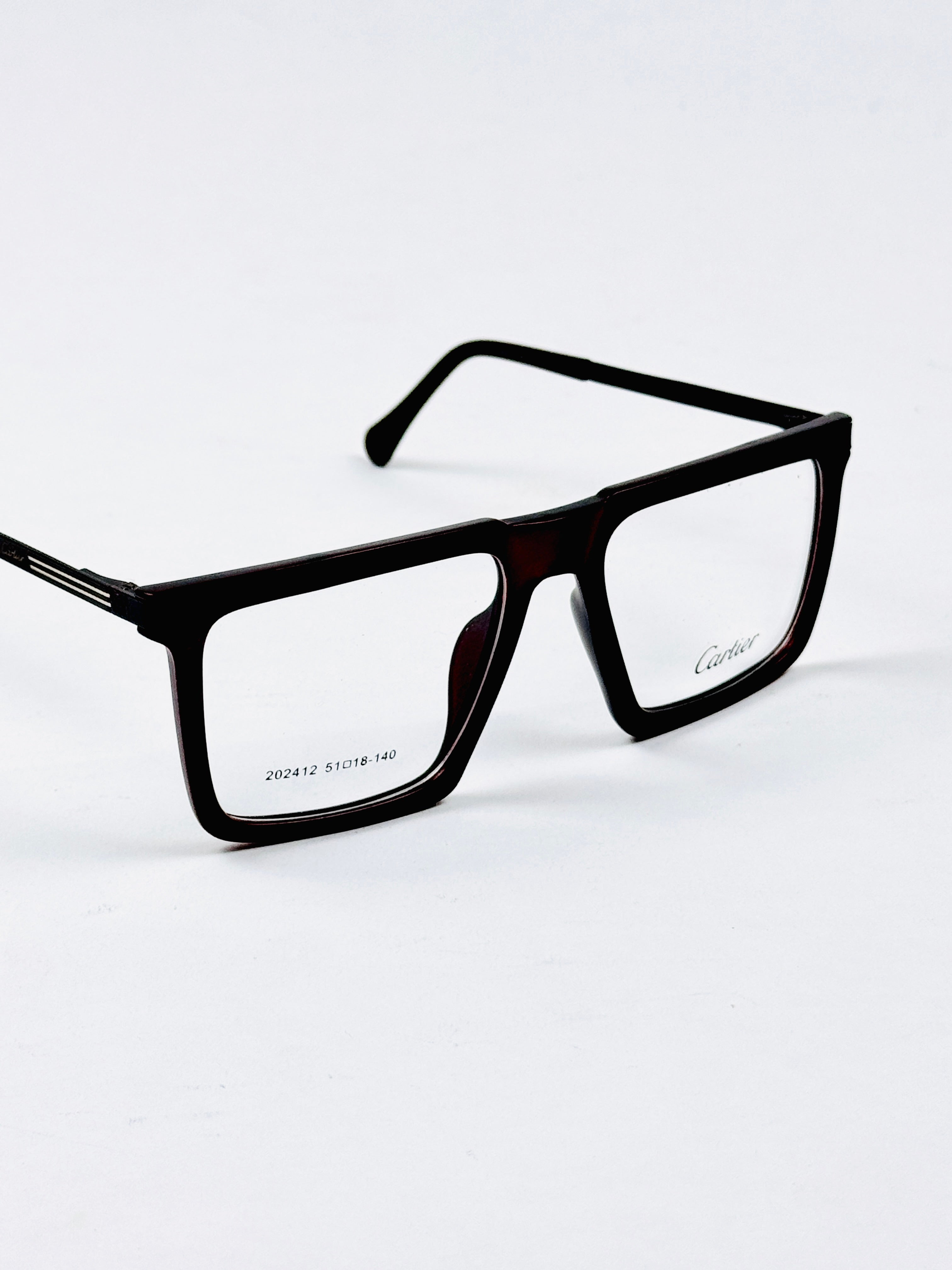 Cartier – 202412 – 51 - Brown – Metal - Acetate  – Optics - Unisex