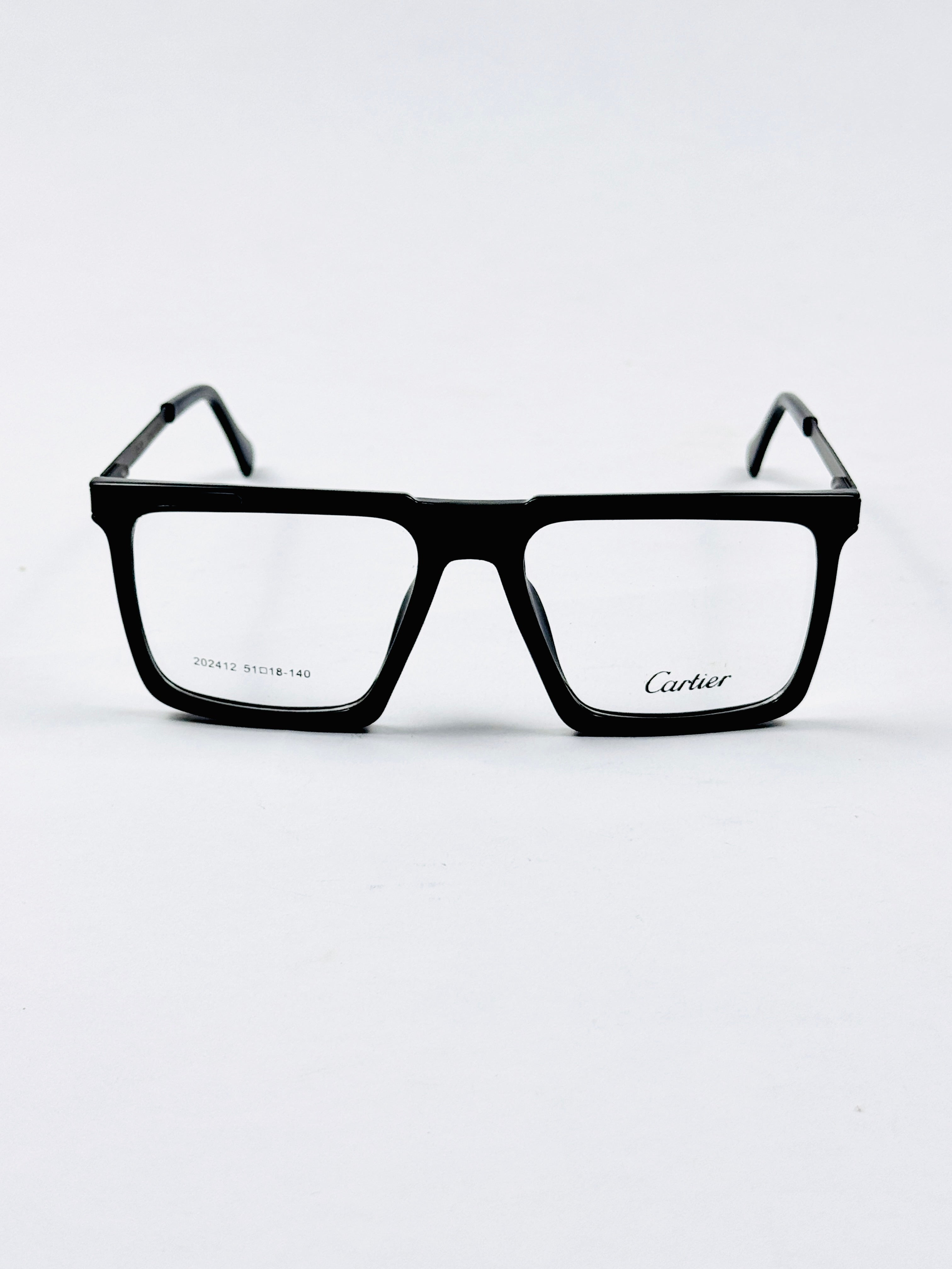 Cartier – 202412 – 51 - Black – Metal - Acetate  – Optics - Unisex