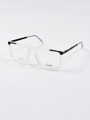 Cartier – 202412 – 51 - Transparent White – Metal - Acetate  – Optics - Unisex