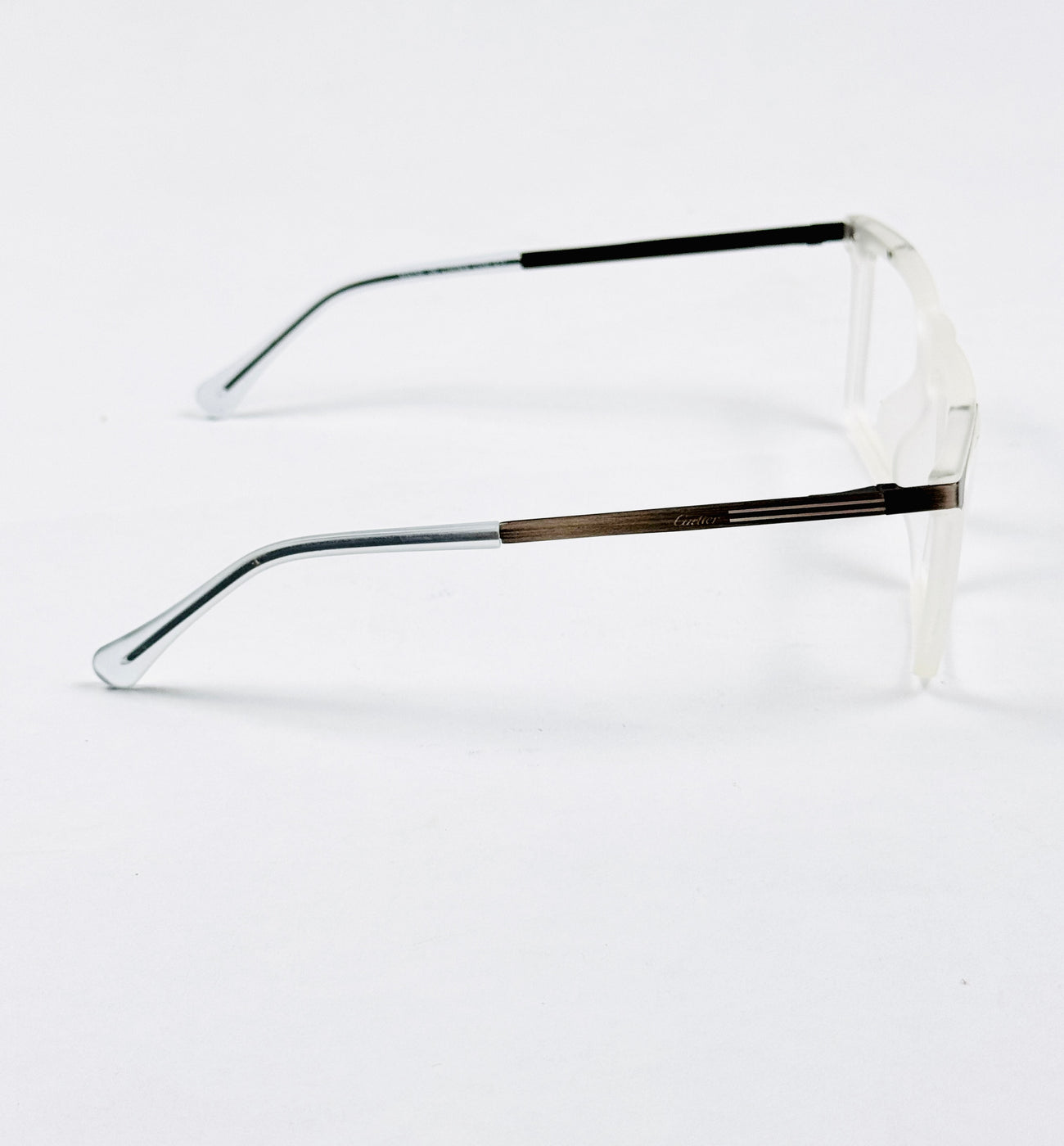 Cartier – 202412 – 51 - Transparent White – Metal - Acetate  – Optics - Unisex