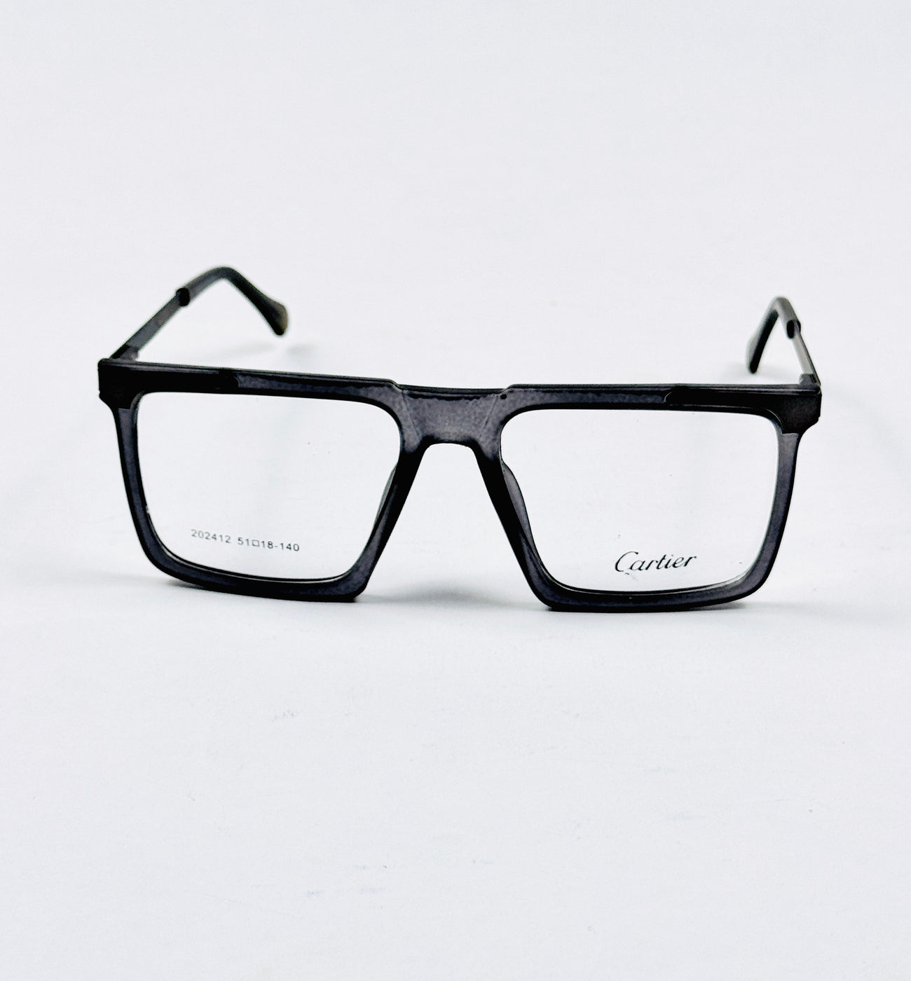 Cartier – 202412 – 51 - Translucent Grey – Metal - Acetate  – Optics - Unisex