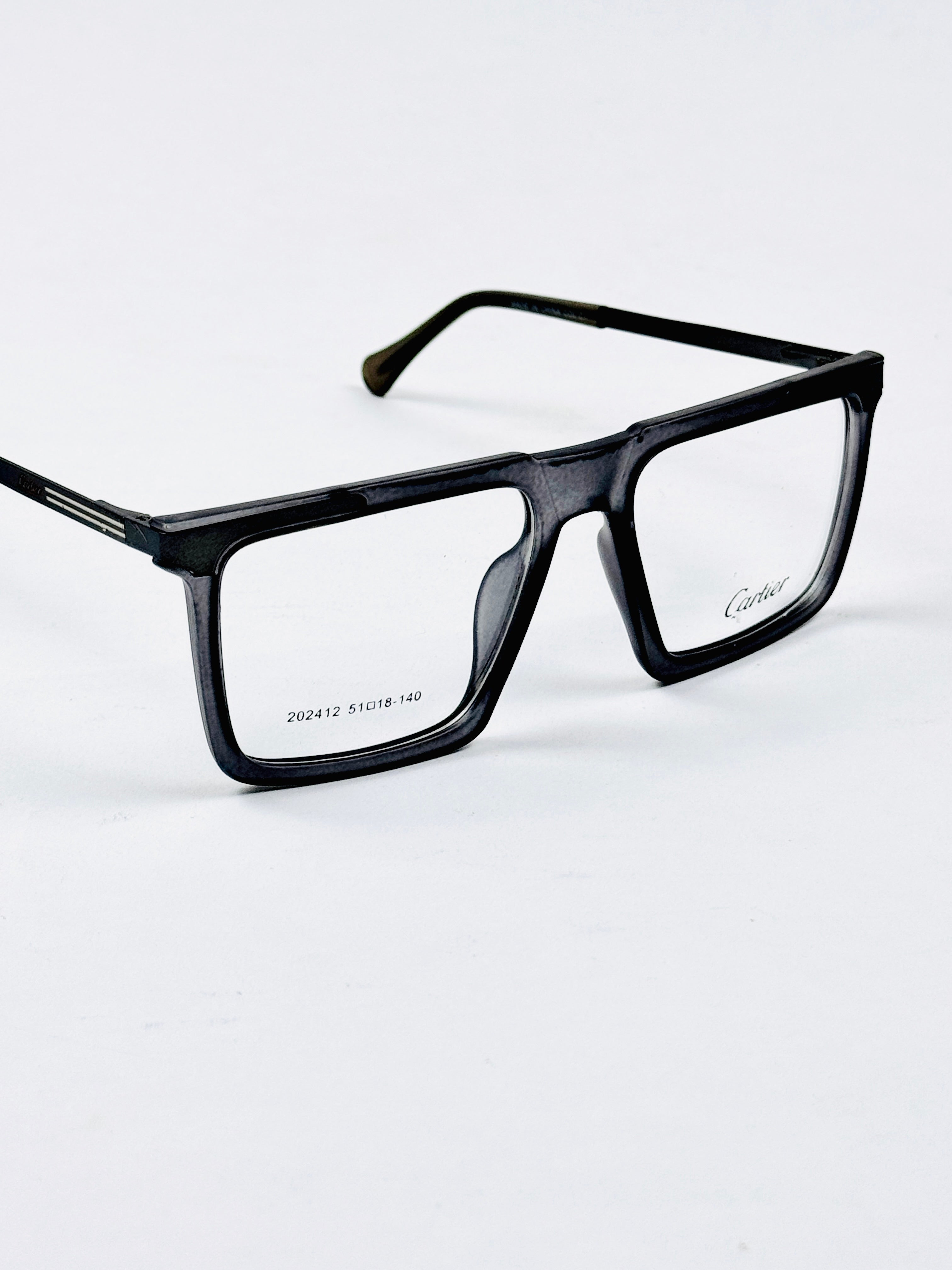 Cartier – 202412 – 51 - Translucent Grey – Metal - Acetate  – Optics - Unisex