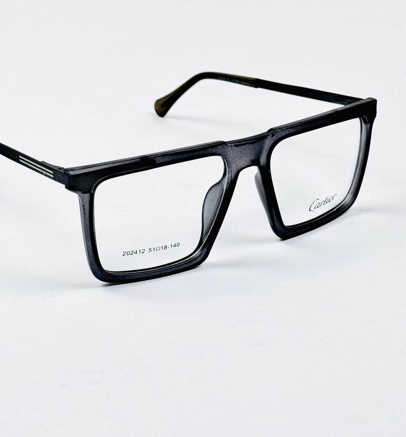 Cartier – 202412 – 51 - Translucent Grey – Metal - Acetate  – Optics - Unisex