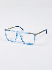 Cartier – 202412 – 51 - Translucent Blue – Metal - Acetate  – Optics - Unisex
