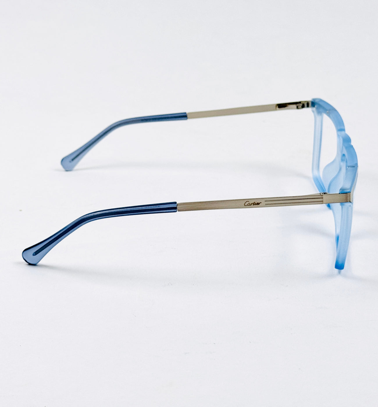 Cartier – 202412 – 51 - Translucent Blue – Metal - Acetate  – Optics - Unisex