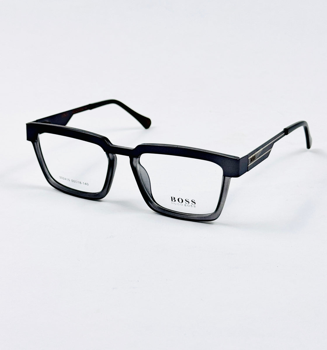 Boss – 202415 – 50 - Translucent Grey – Metal - Acetate  – Optics - Unisex