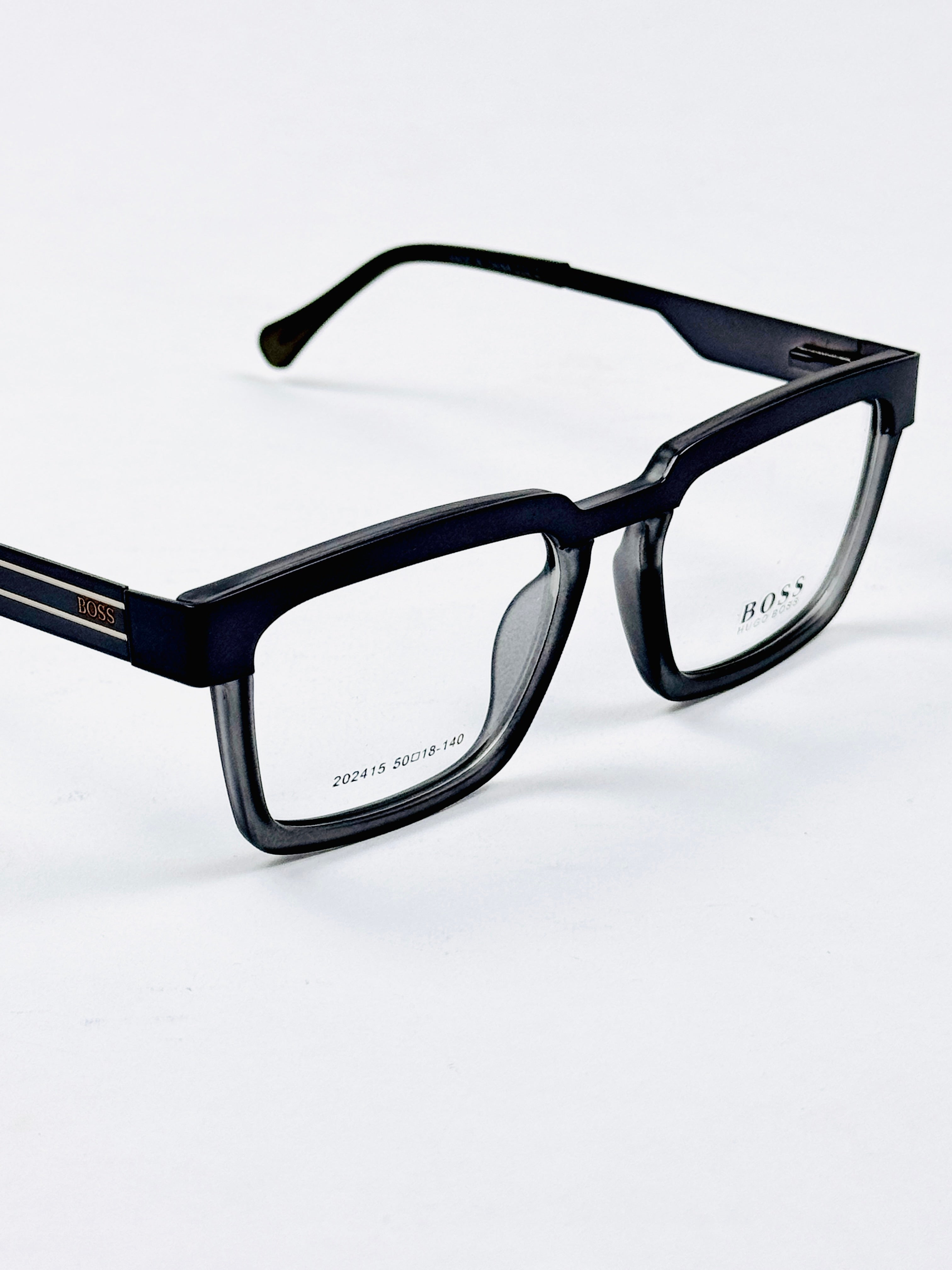 Boss – 202415 – 50 - Translucent Grey – Metal - Acetate  – Optics - Unisex