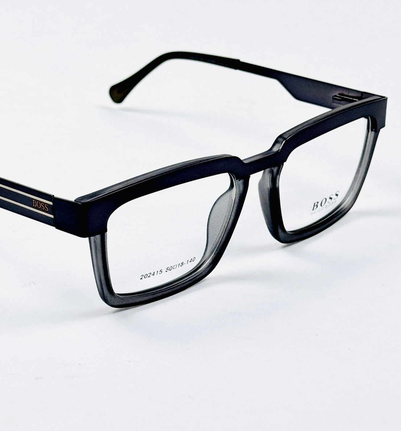 Boss – 202415 – 50 - Translucent Grey – Metal - Acetate  – Optics - Unisex