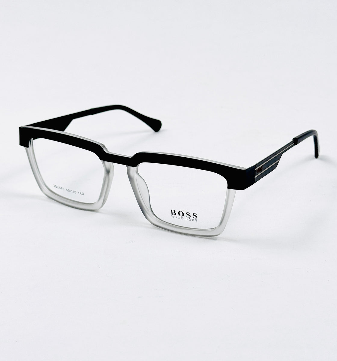 Boss – 202415 – 50 - Black Grey – Metal - Acetate  – Optics - Unisex