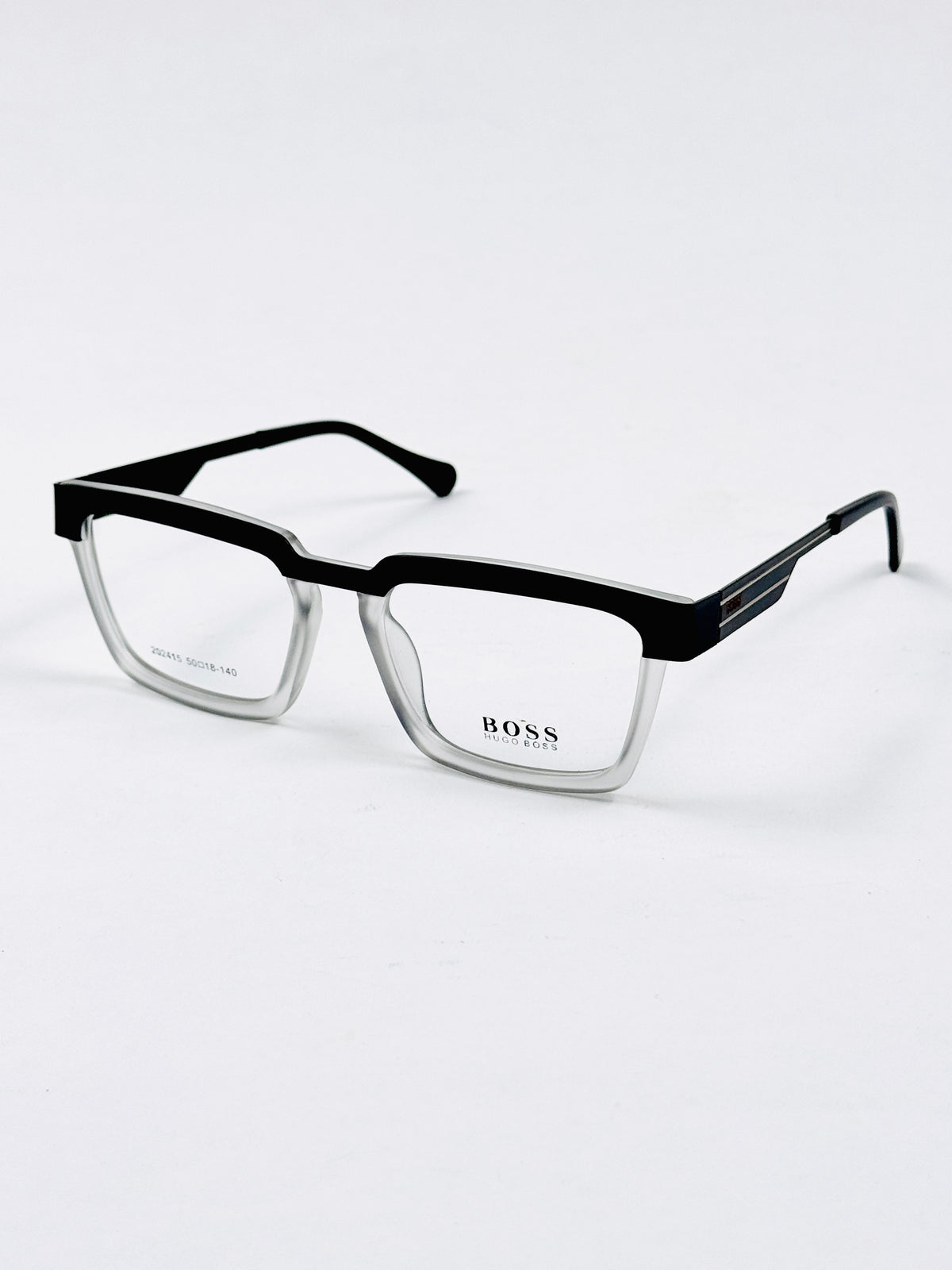Boss – 202415 – 50 - Black Grey – Metal - Acetate  – Optics - Unisex