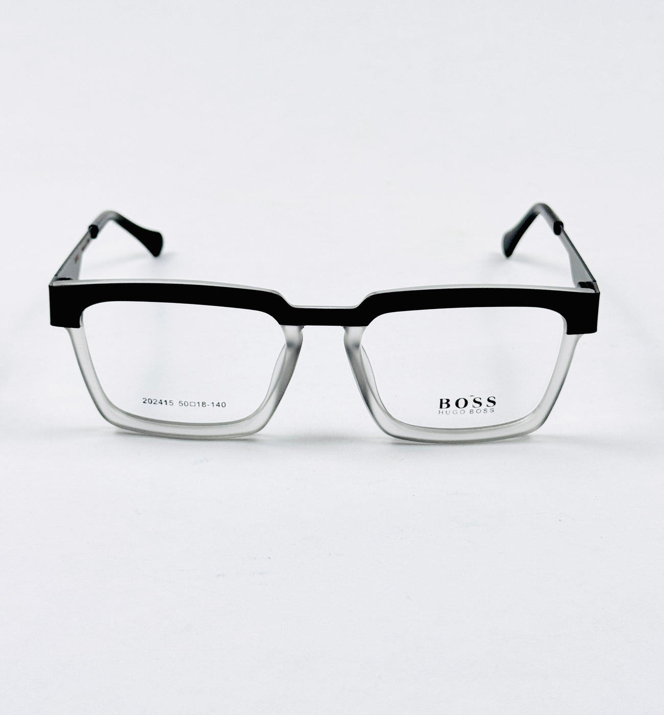 Boss – 202415 – 50 - Black Grey – Metal - Acetate  – Optics - Unisex
