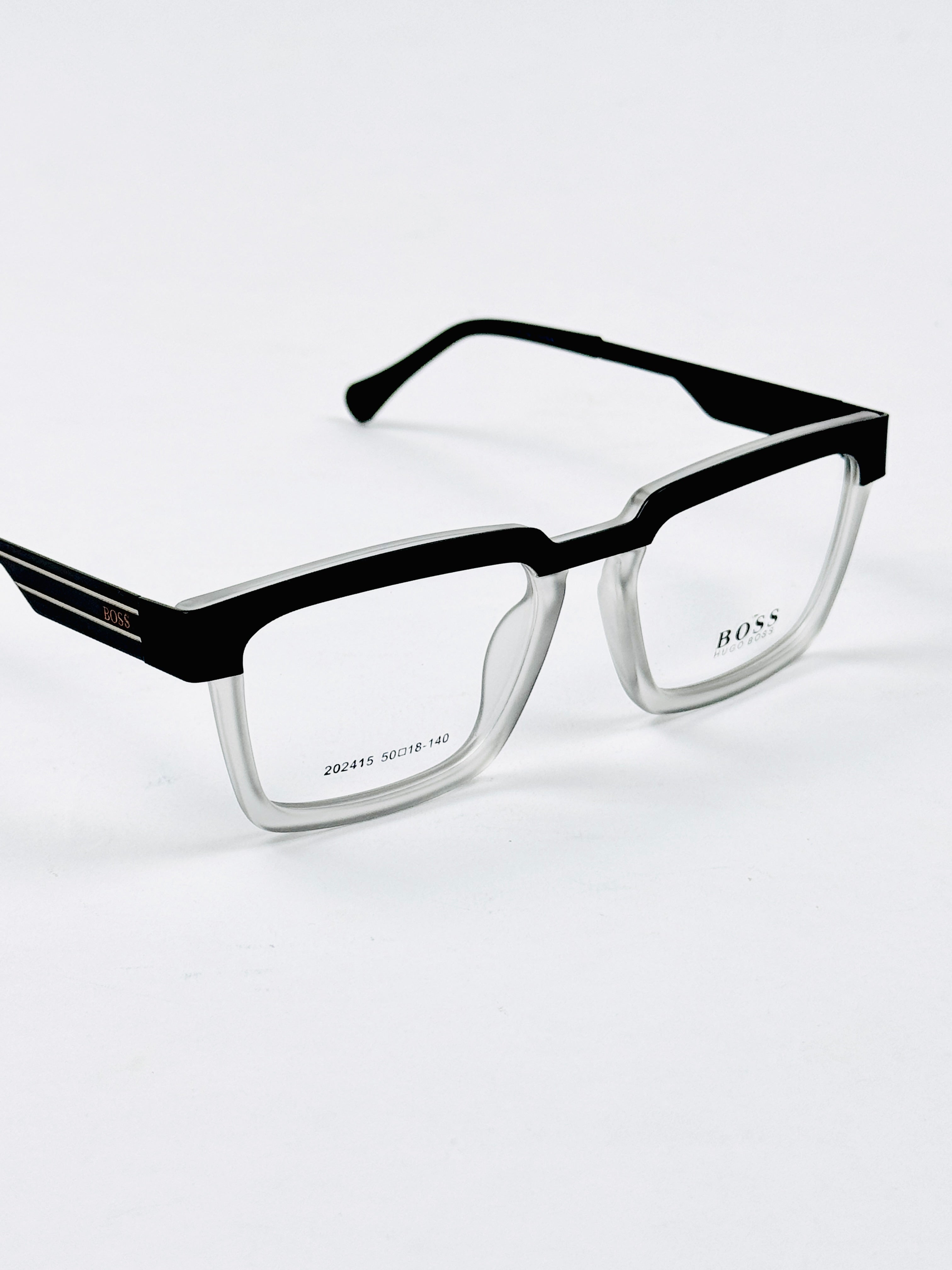 Boss – 202415 – 50 - Black Grey – Metal - Acetate  – Optics - Unisex