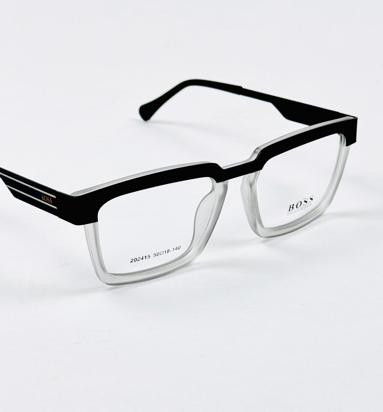 Boss – 202415 – 50 - Black Grey – Metal - Acetate  – Optics - Unisex