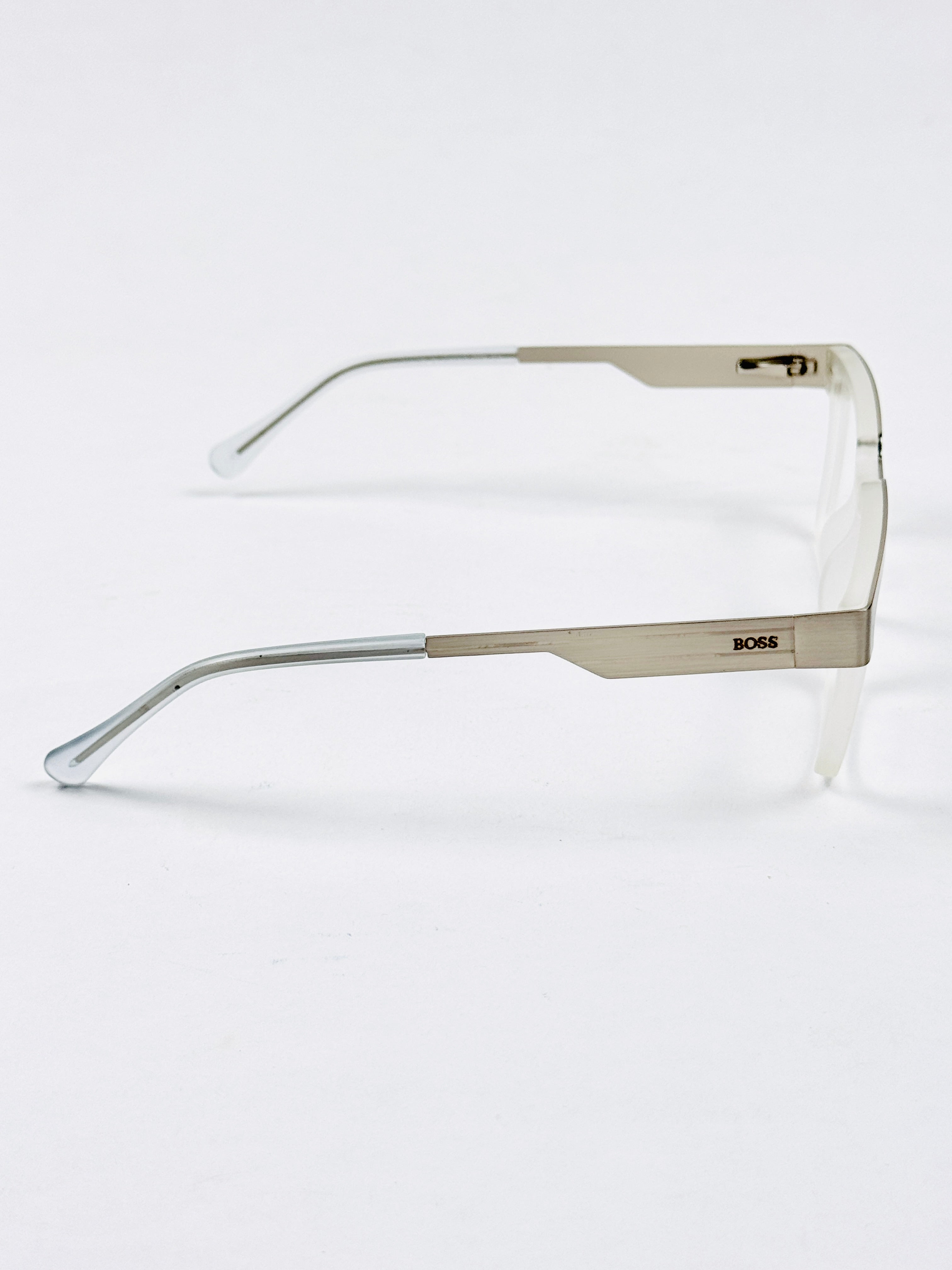 Boss – 202415 – 50 - Silver White – Metal - Acetate  – Optics - Unisex