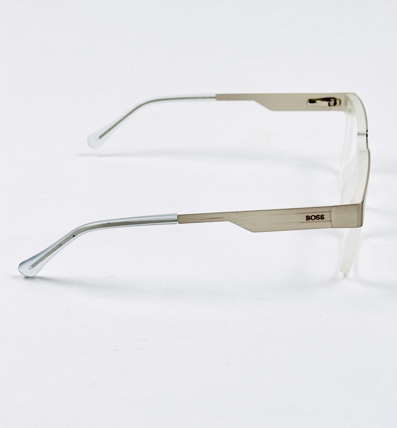 Boss – 202415 – 50 - Silver White – Metal - Acetate  – Optics - Unisex